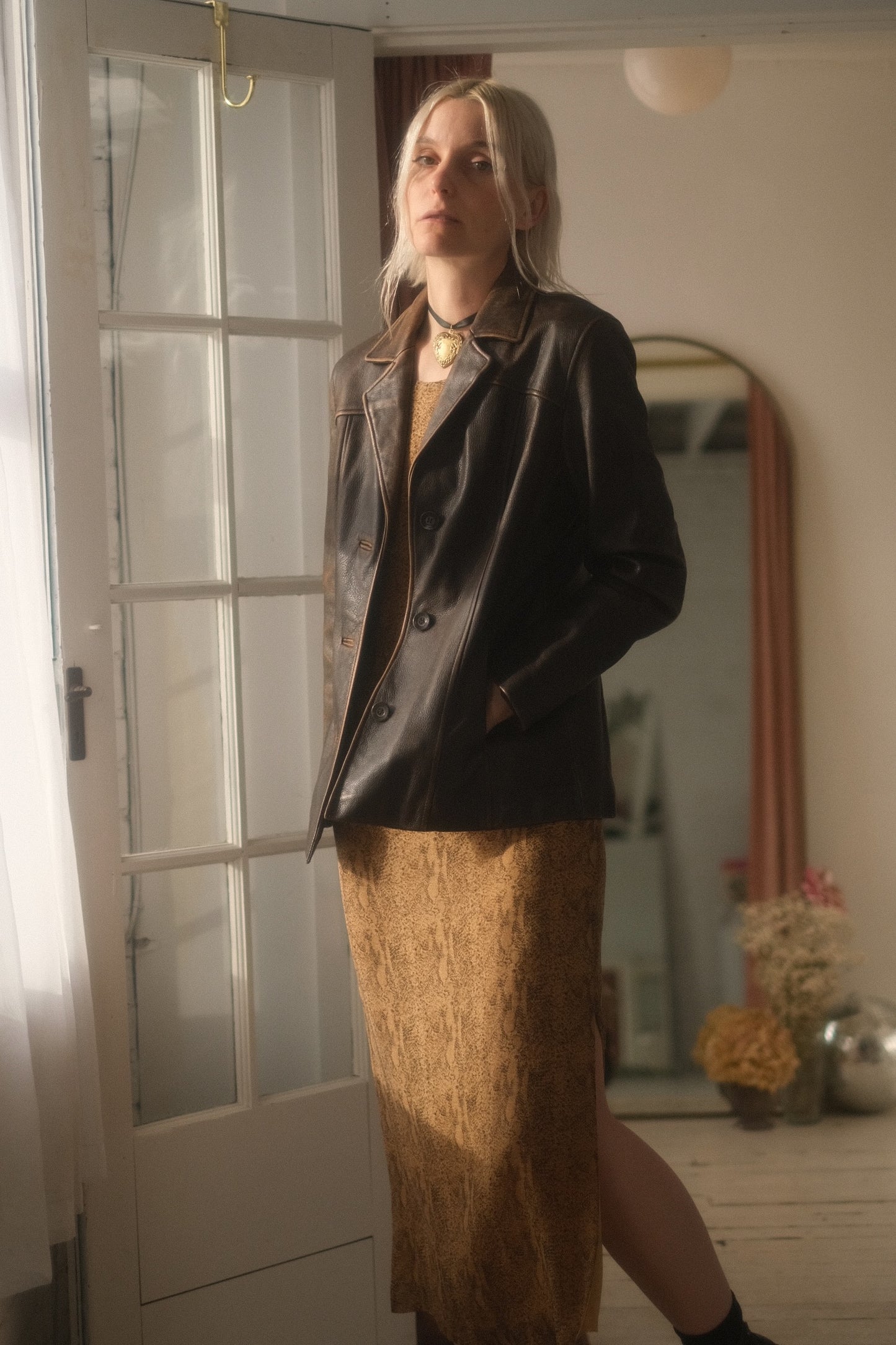 2000s Tobacco Leather Jacket