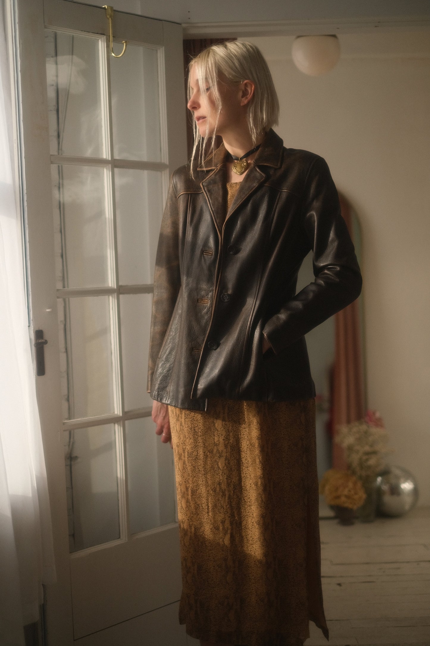 2000s Tobacco Leather Jacket