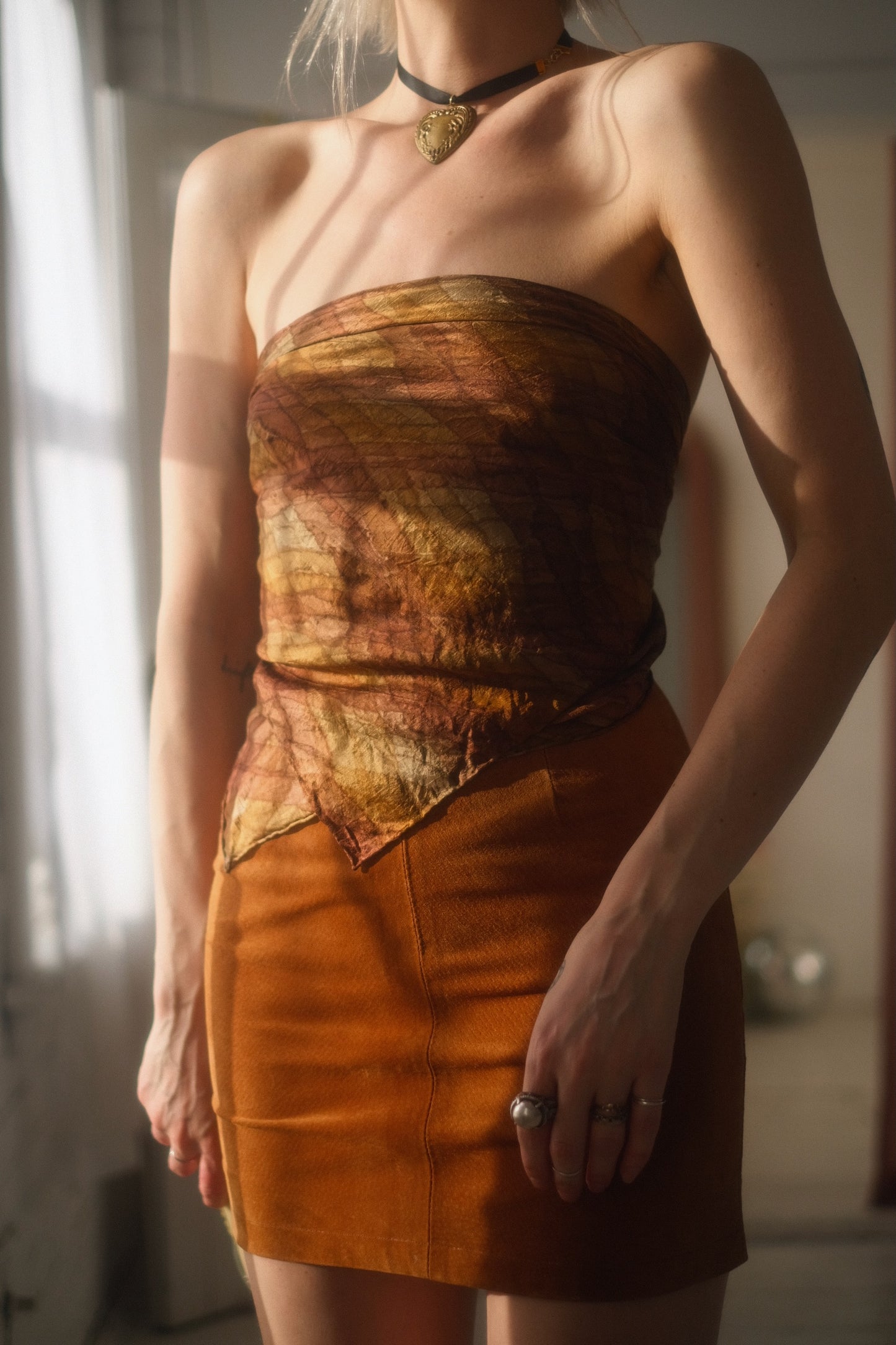 1990s Silk Watercolor Scarf