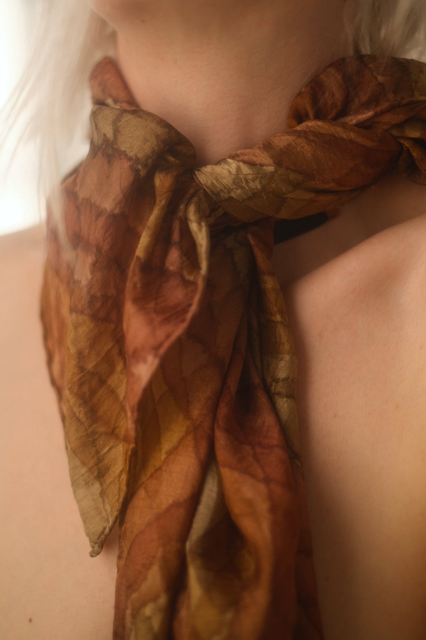 1990s Silk Watercolor Scarf