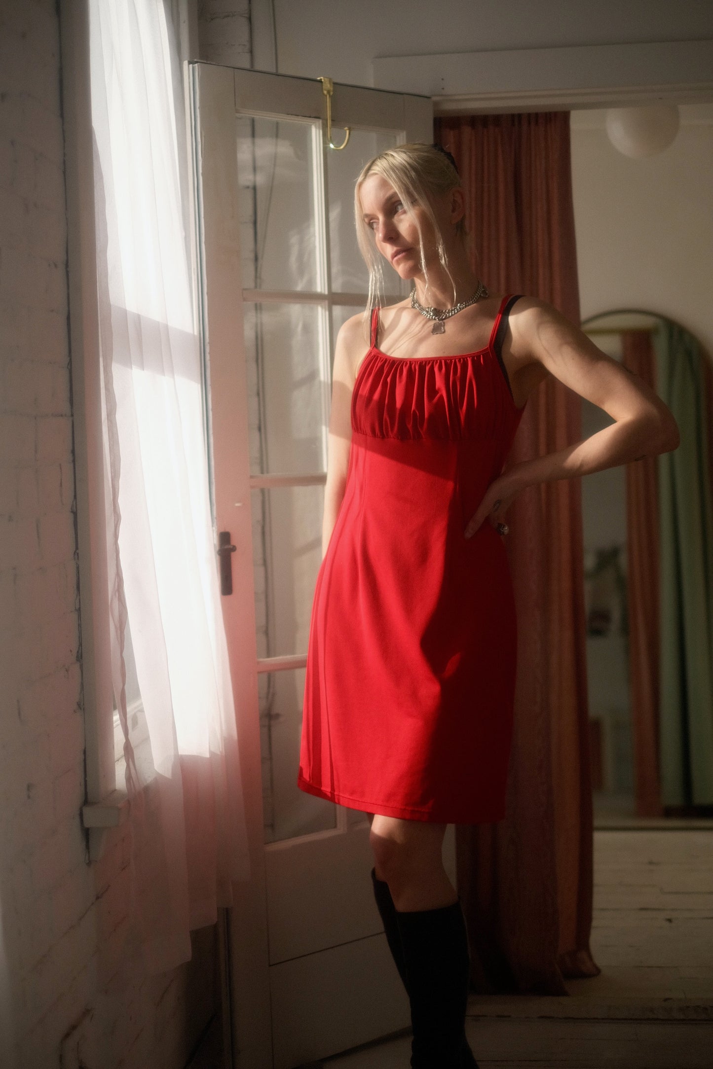 2000s Cerise Mini Dress