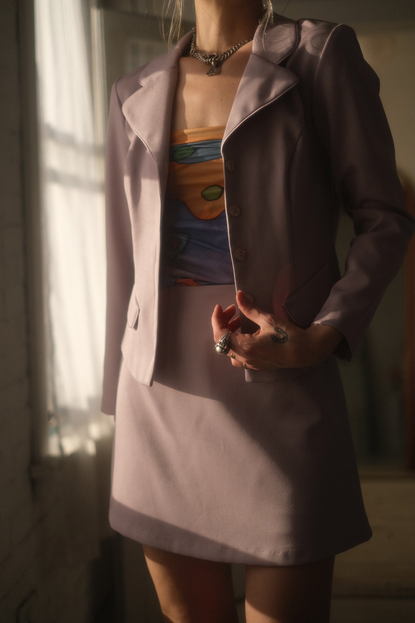 1990s Lilac Suit Set