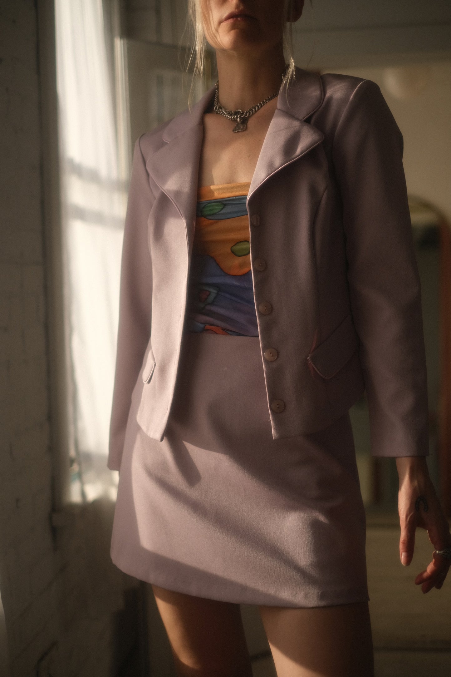 1990s Lilac Suit Set