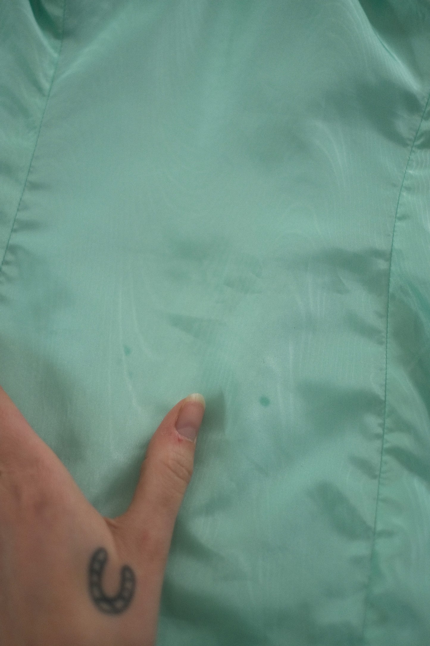 1980s Seafoam Strapless Dress