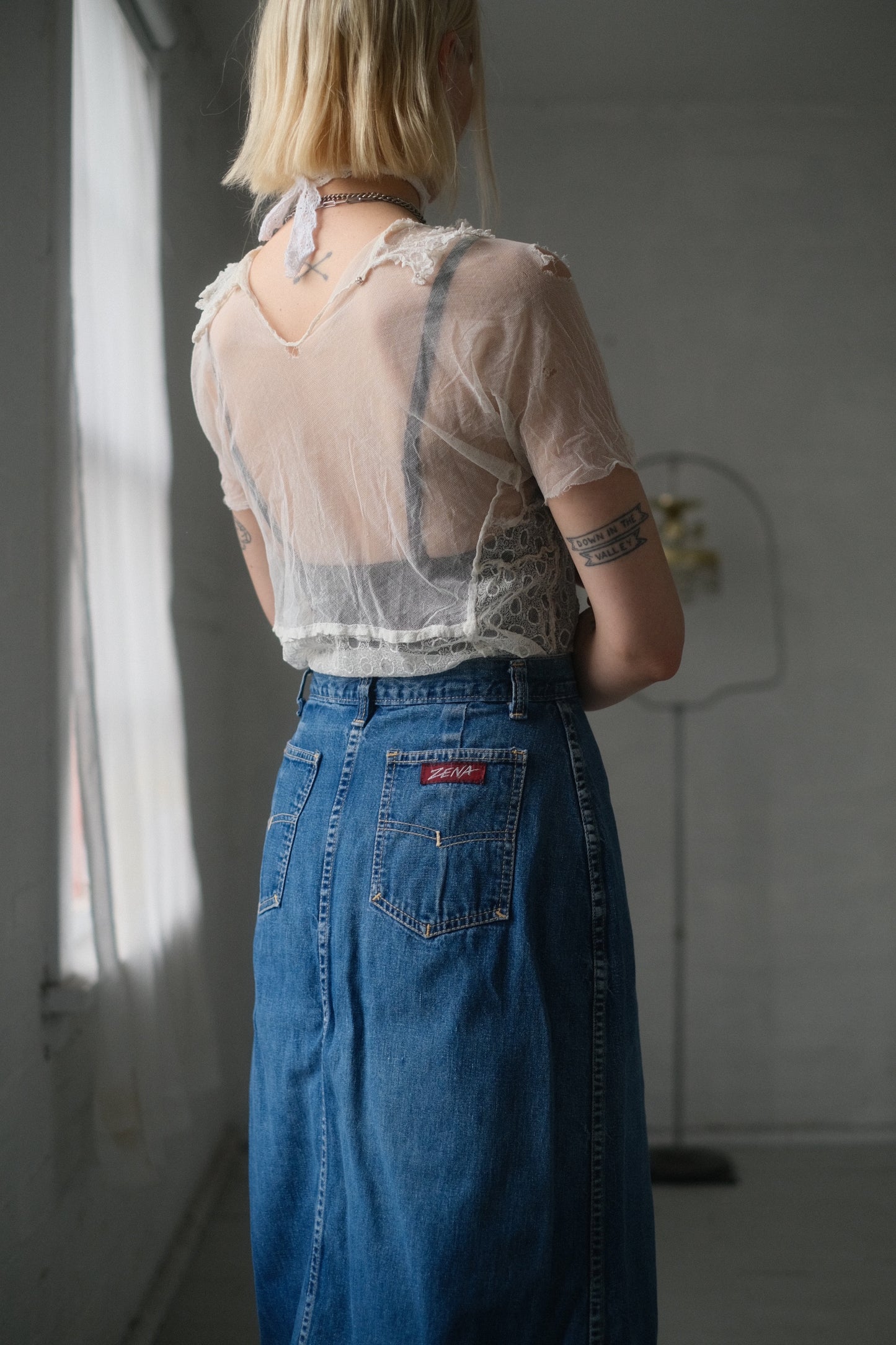 1980s Soft + Worn Jean Skirt