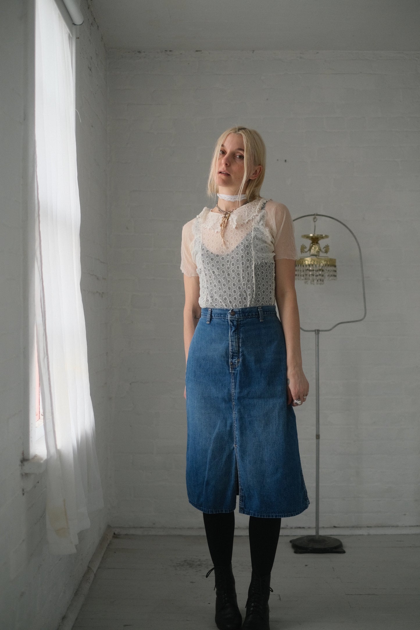 1980s Soft + Worn Jean Skirt