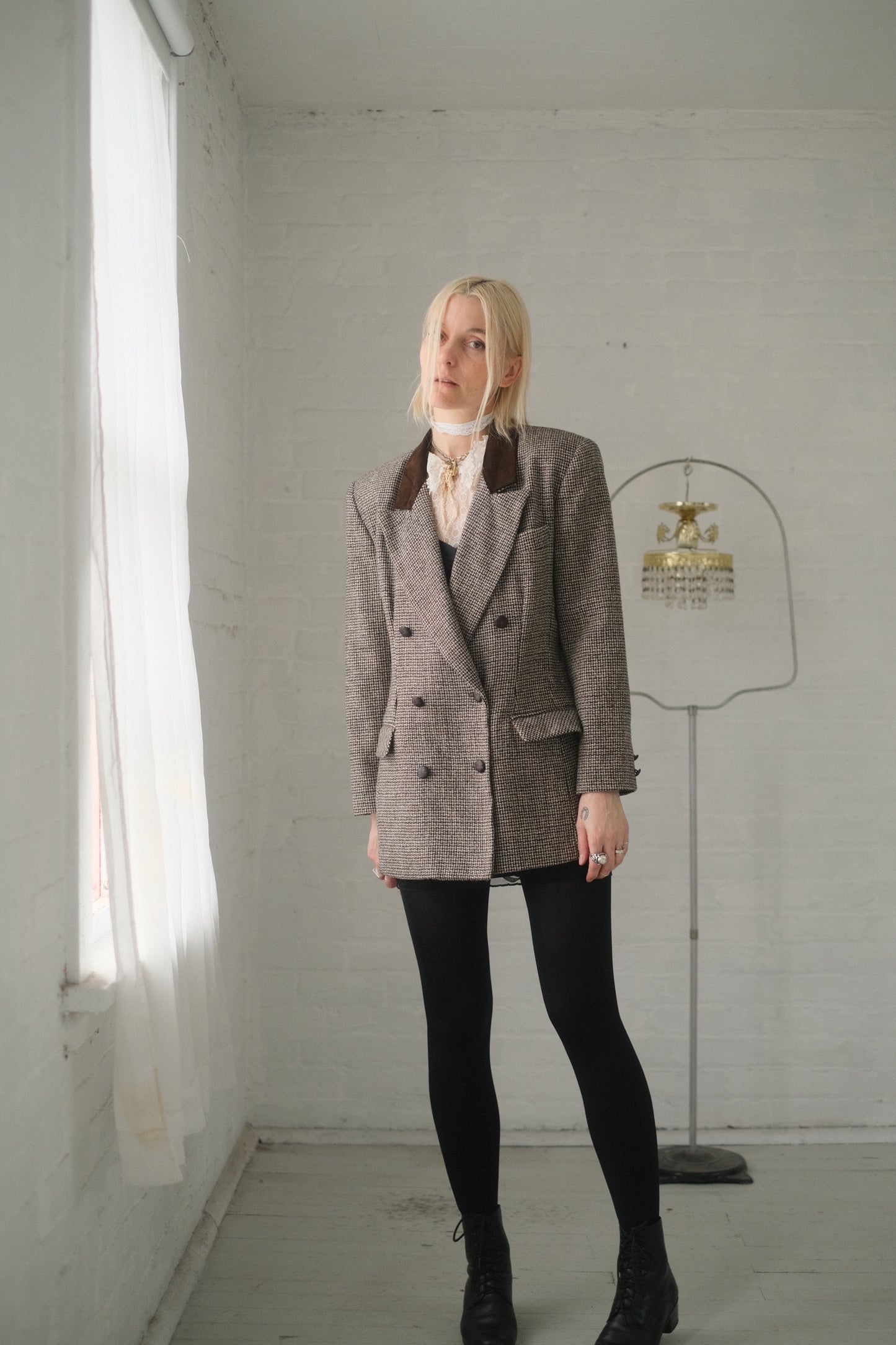 1980s Woven Suit Jacket