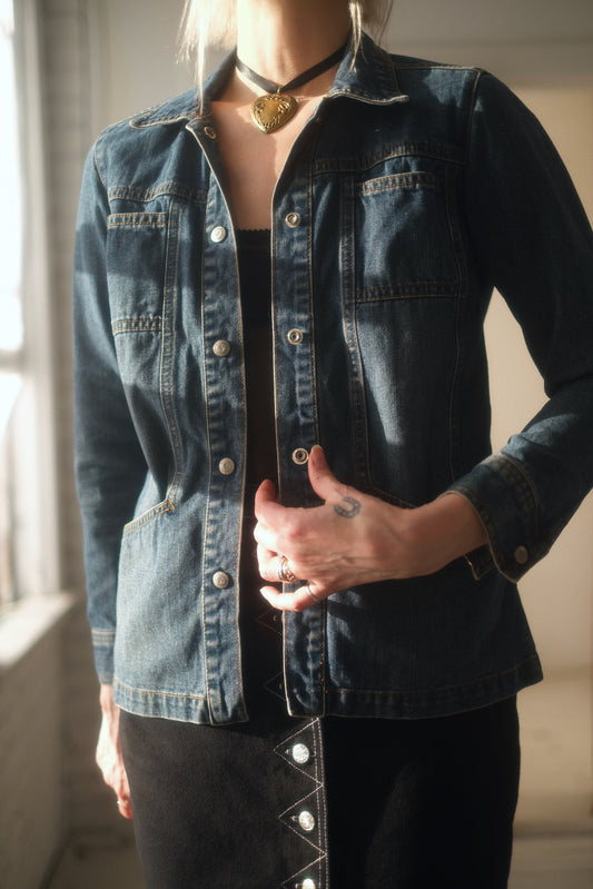 1990s Paris Blues Jean Jacket