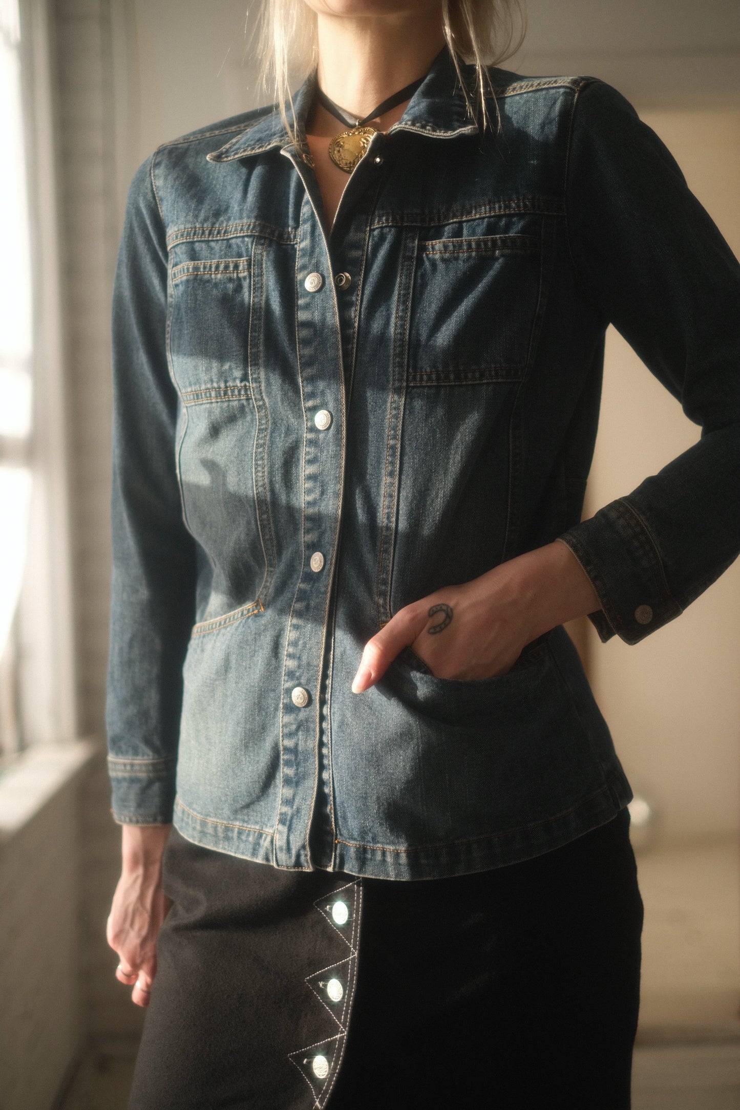 1990s Paris Blues Jean Jacket