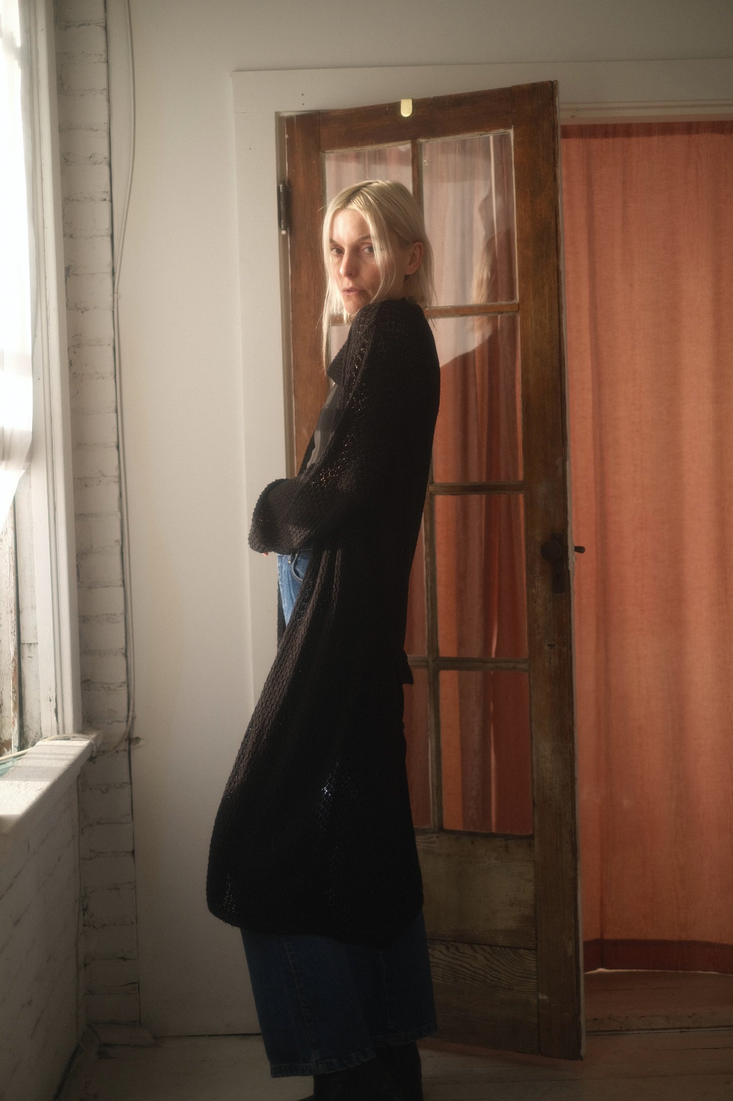 2000s Crochet Maxi Cardigan