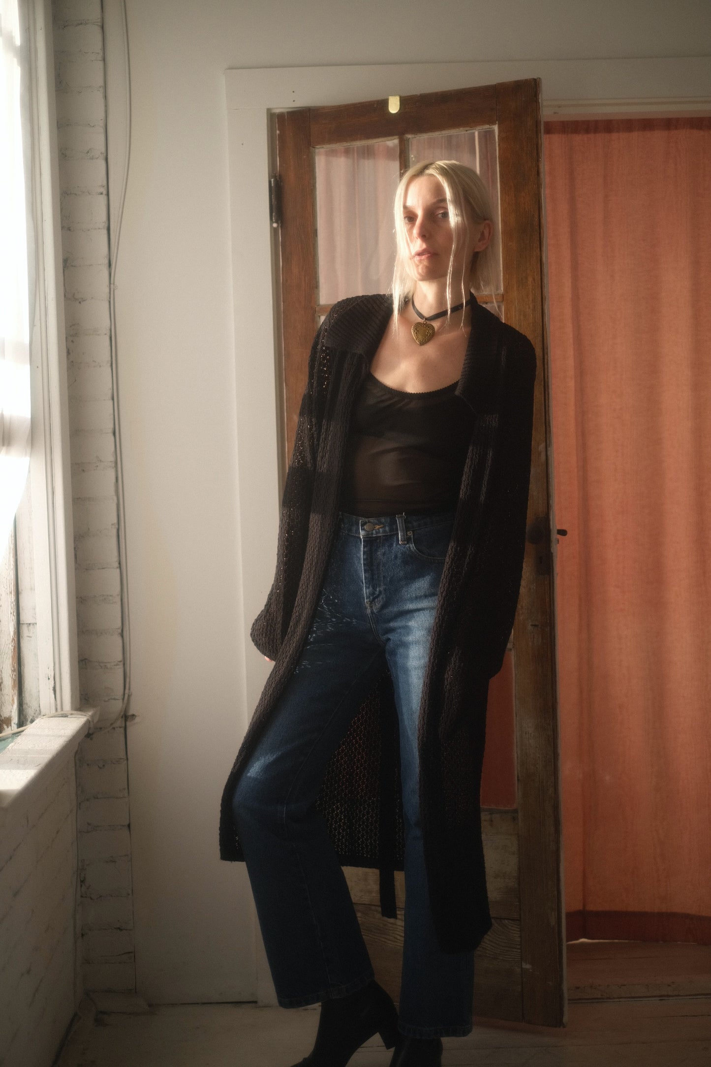 2000s Crochet Maxi Cardigan