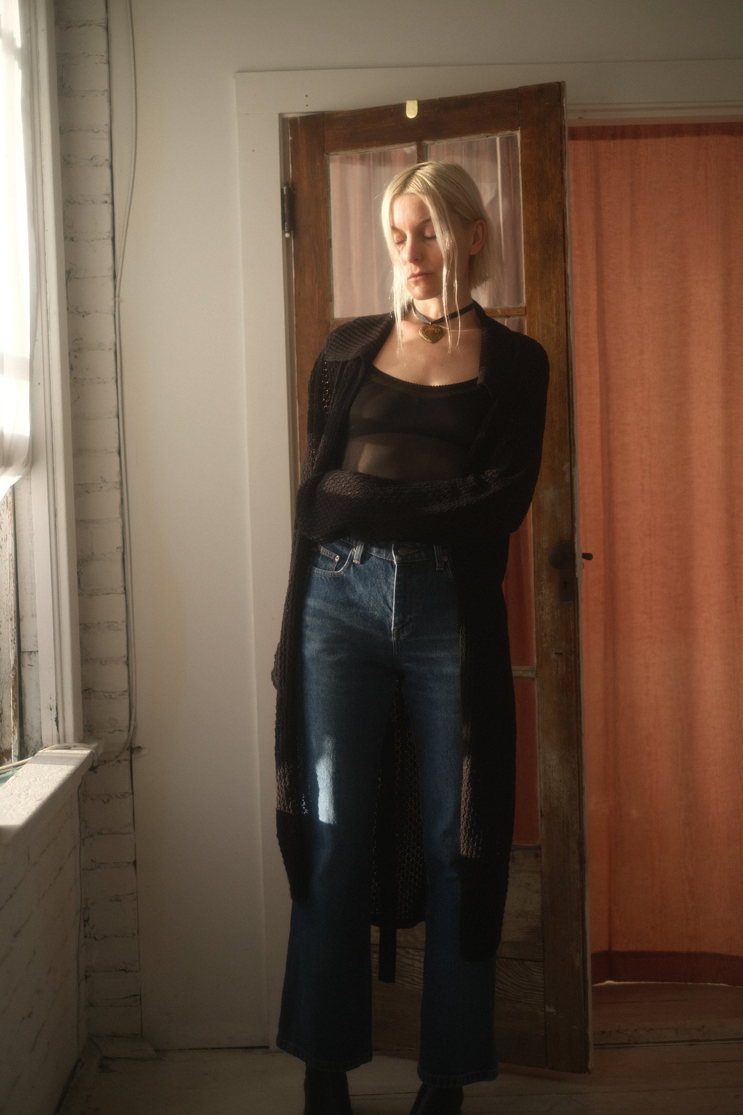 2000s Crochet Maxi Cardigan