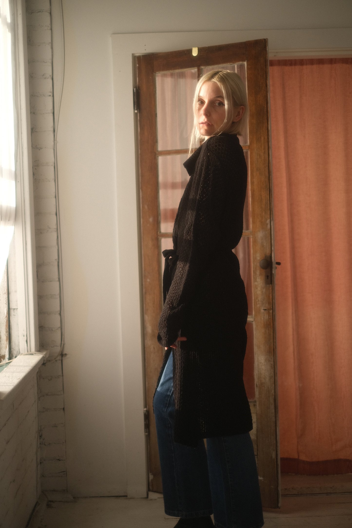 2000s Crochet Maxi Cardigan