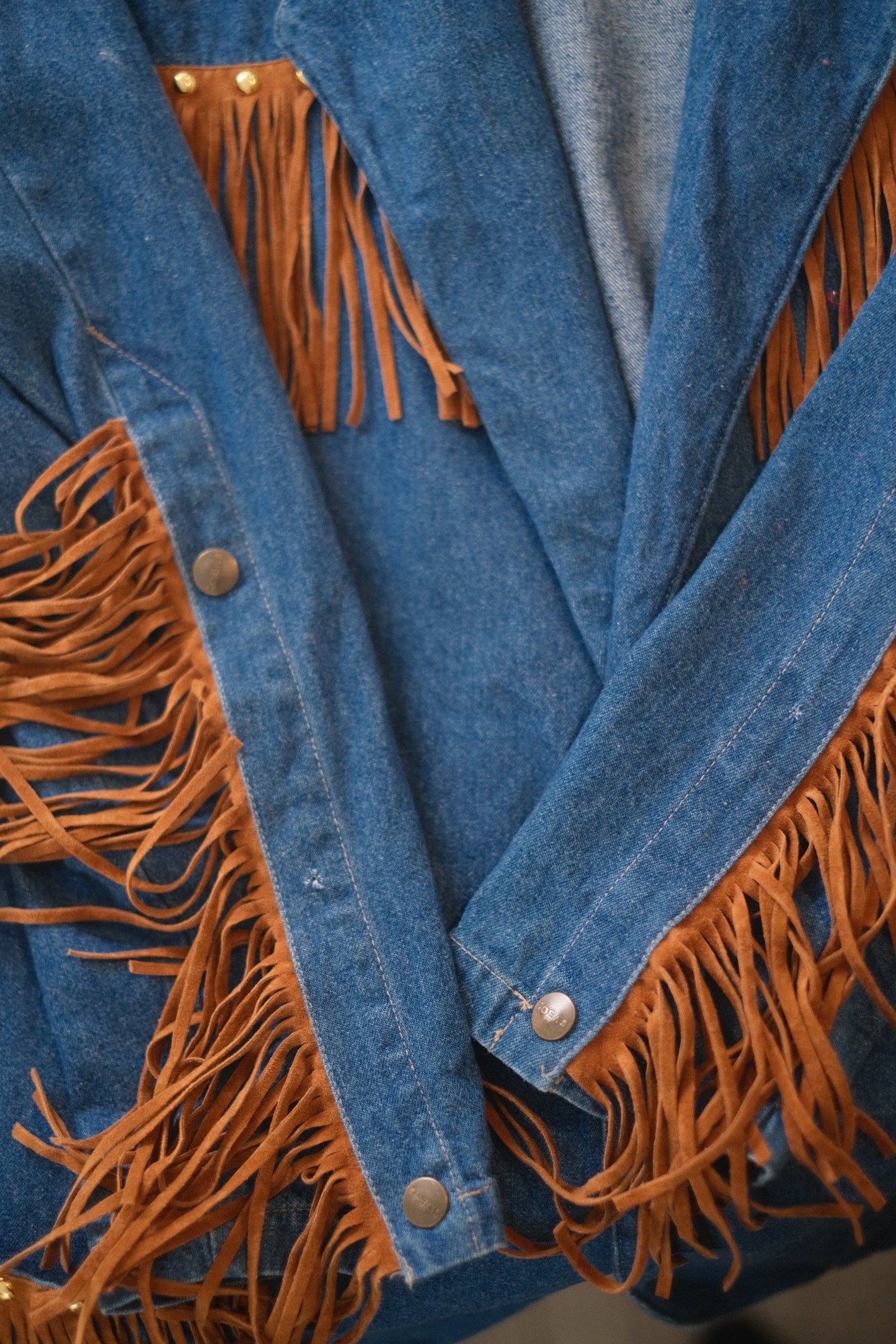 1980s Western Denim Blazer