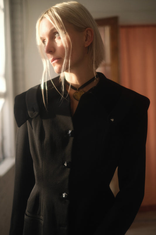 1930s Noir Suit Jacket