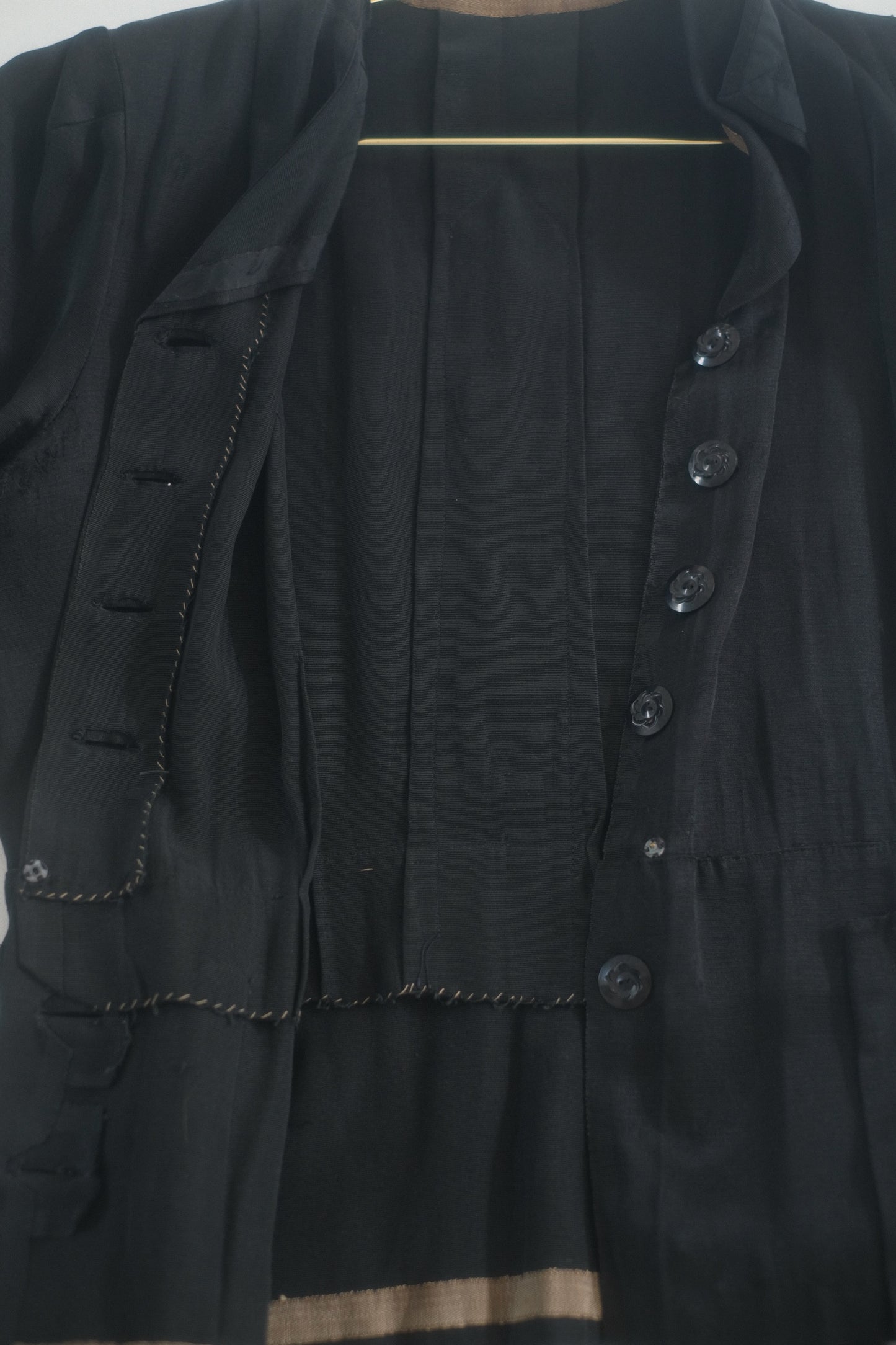 1930s Satin Button Up