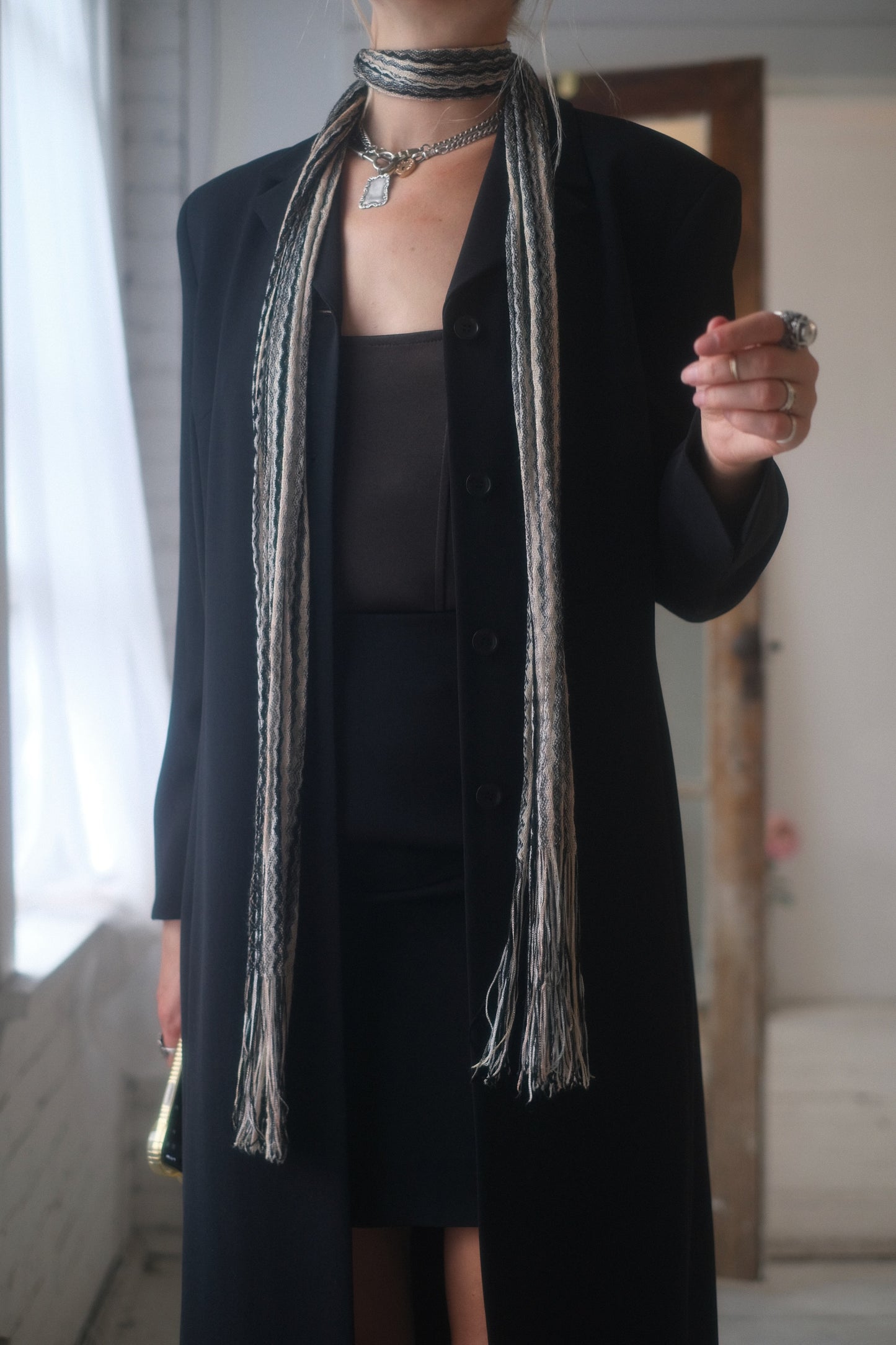 2000s Zig Zag Scarf