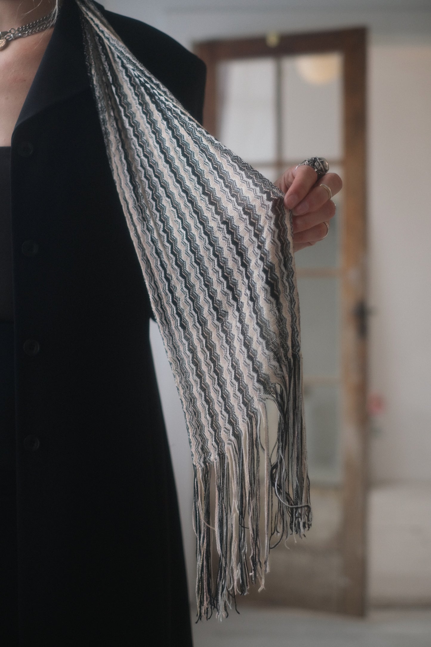 2000s Zig Zag Scarf