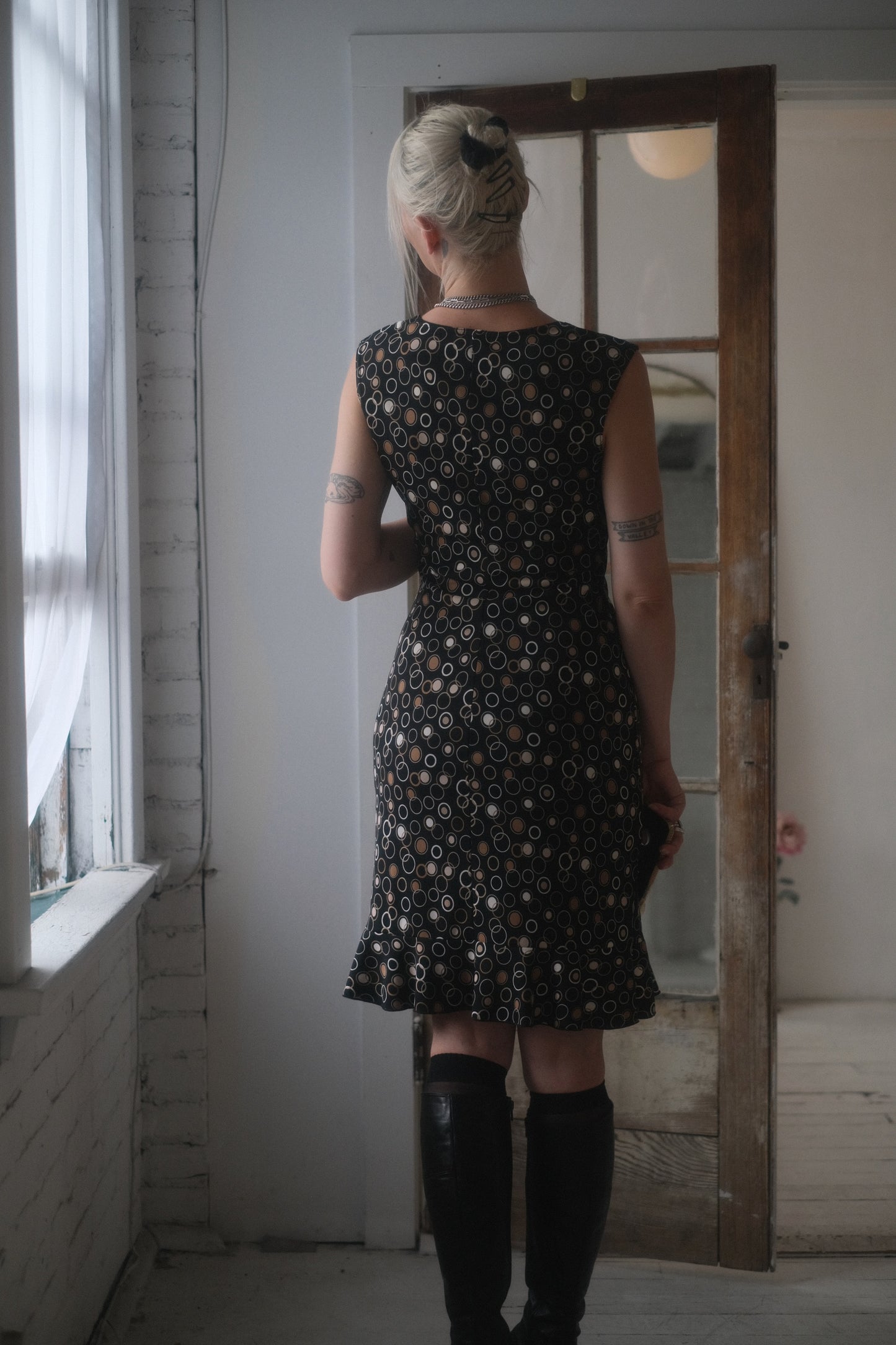 1990s Circle Midi Dress