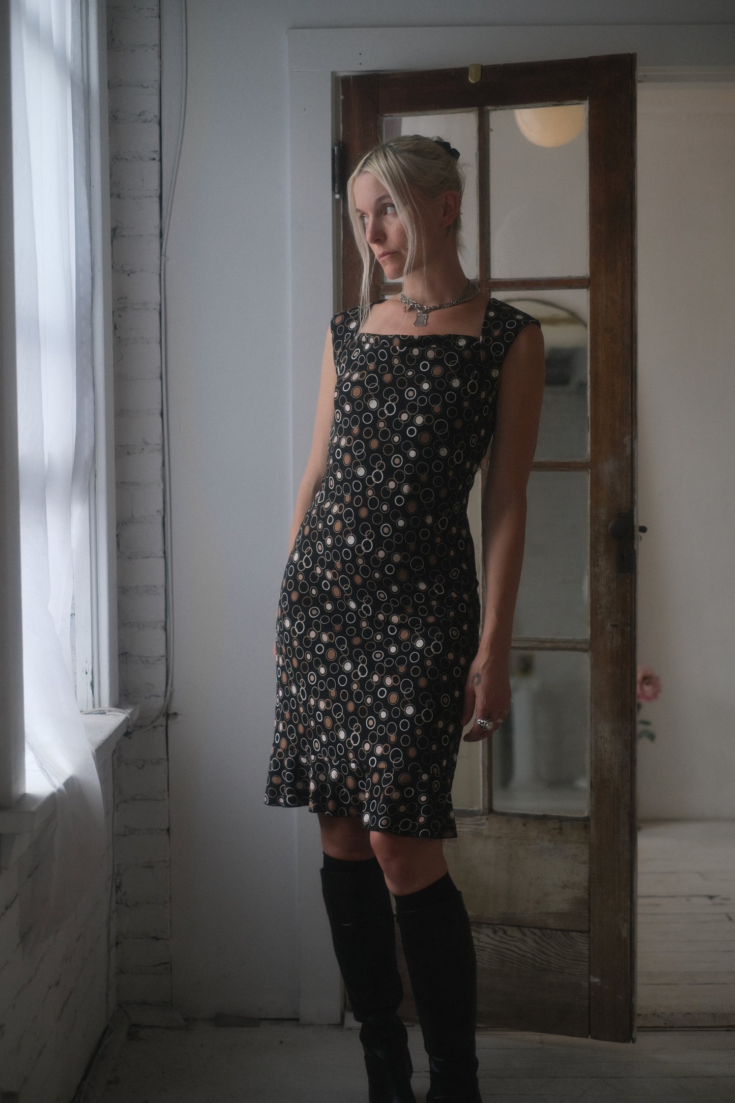 1990s Circle Midi Dress