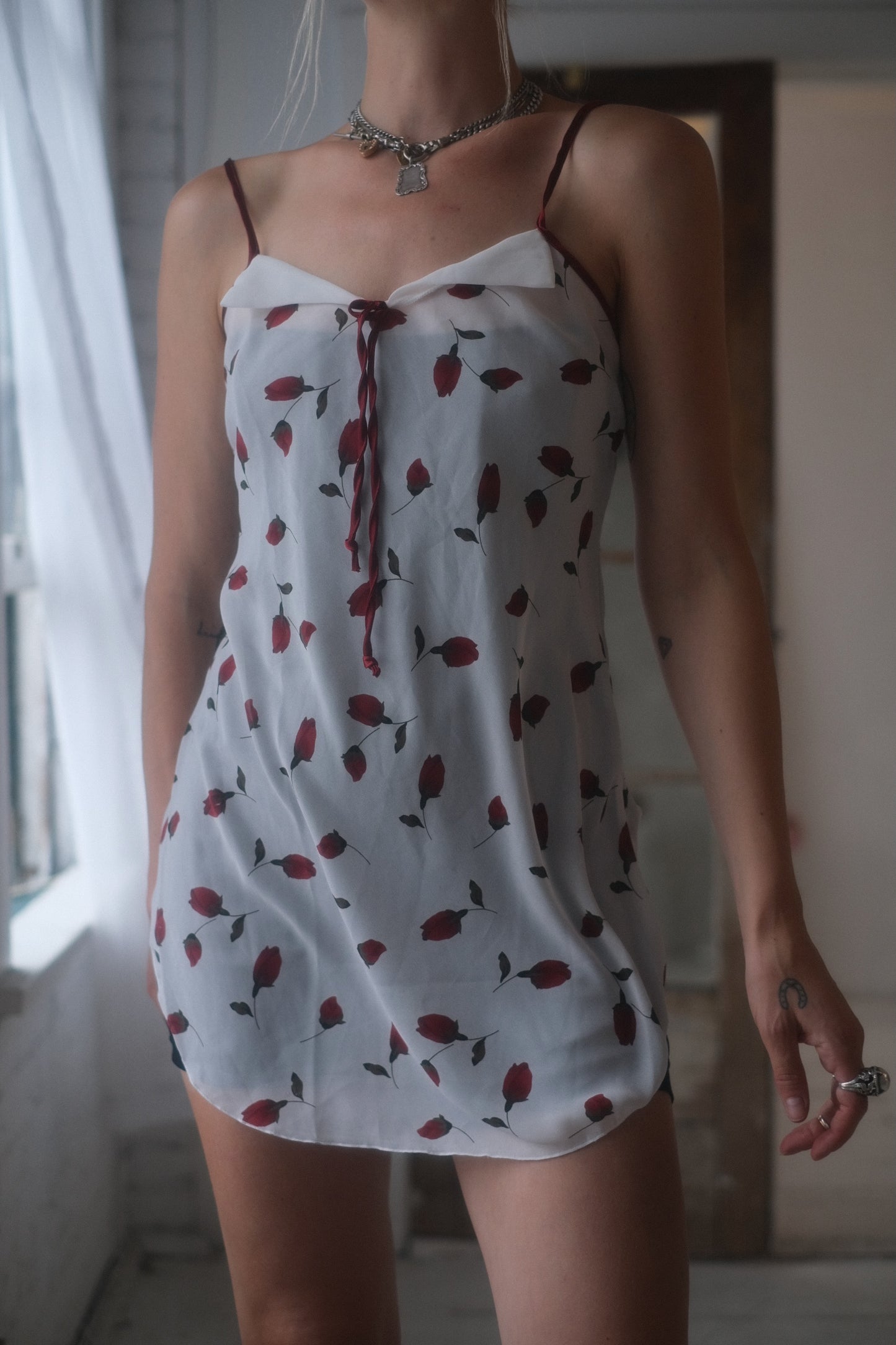 1990s Rose Bud Dress