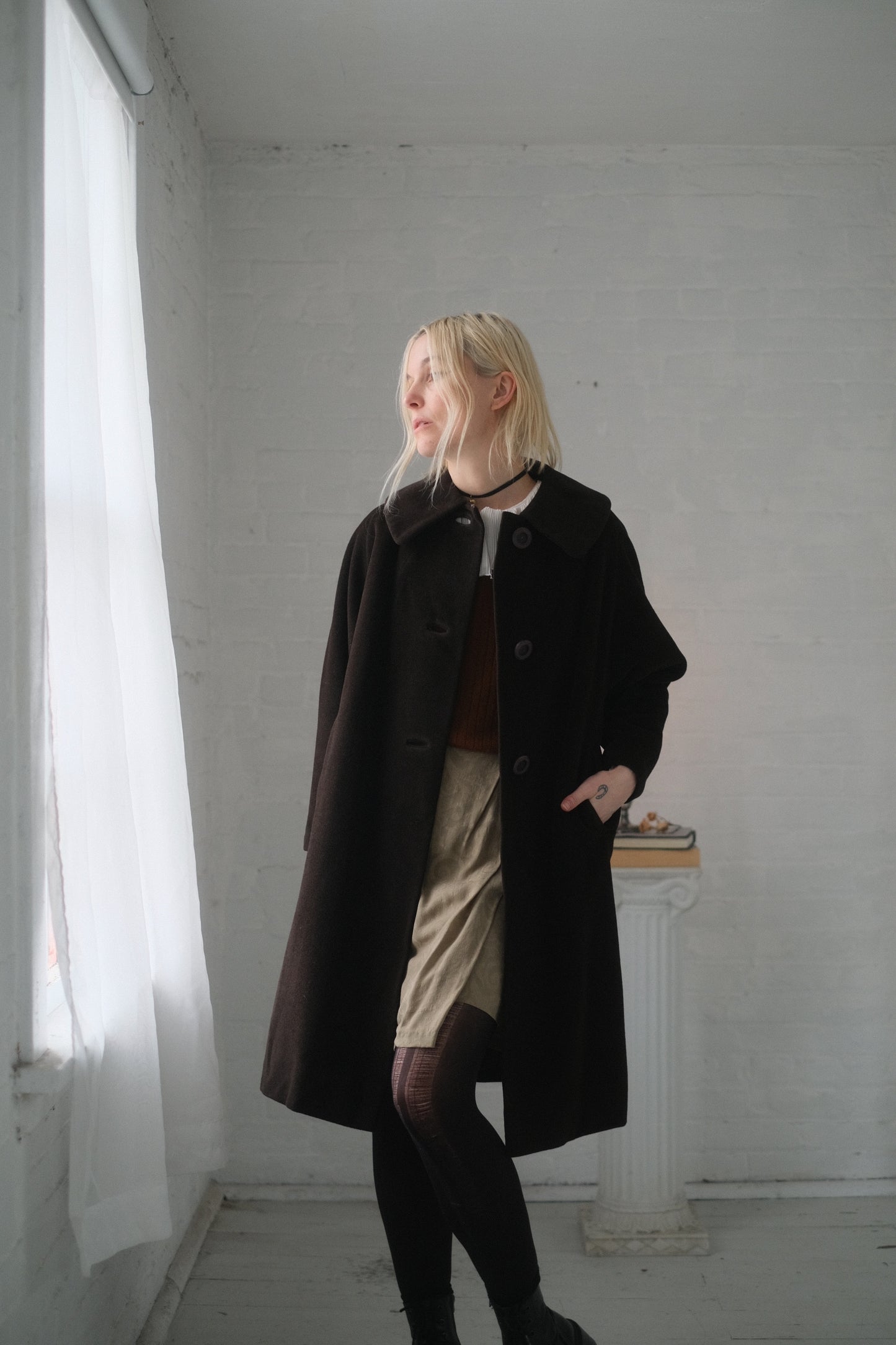 1950s Mocha Overcoat