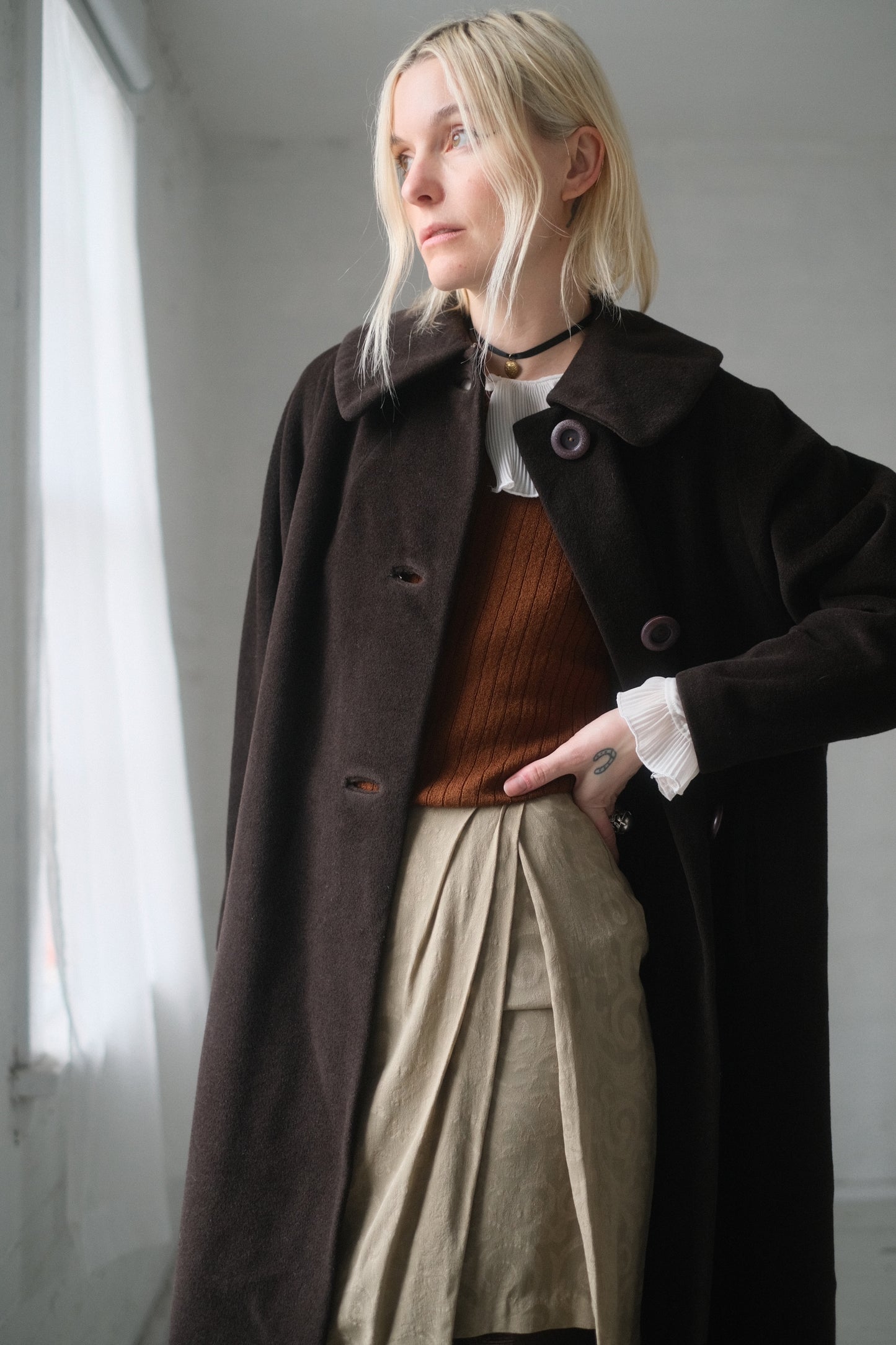 1950s Mocha Overcoat