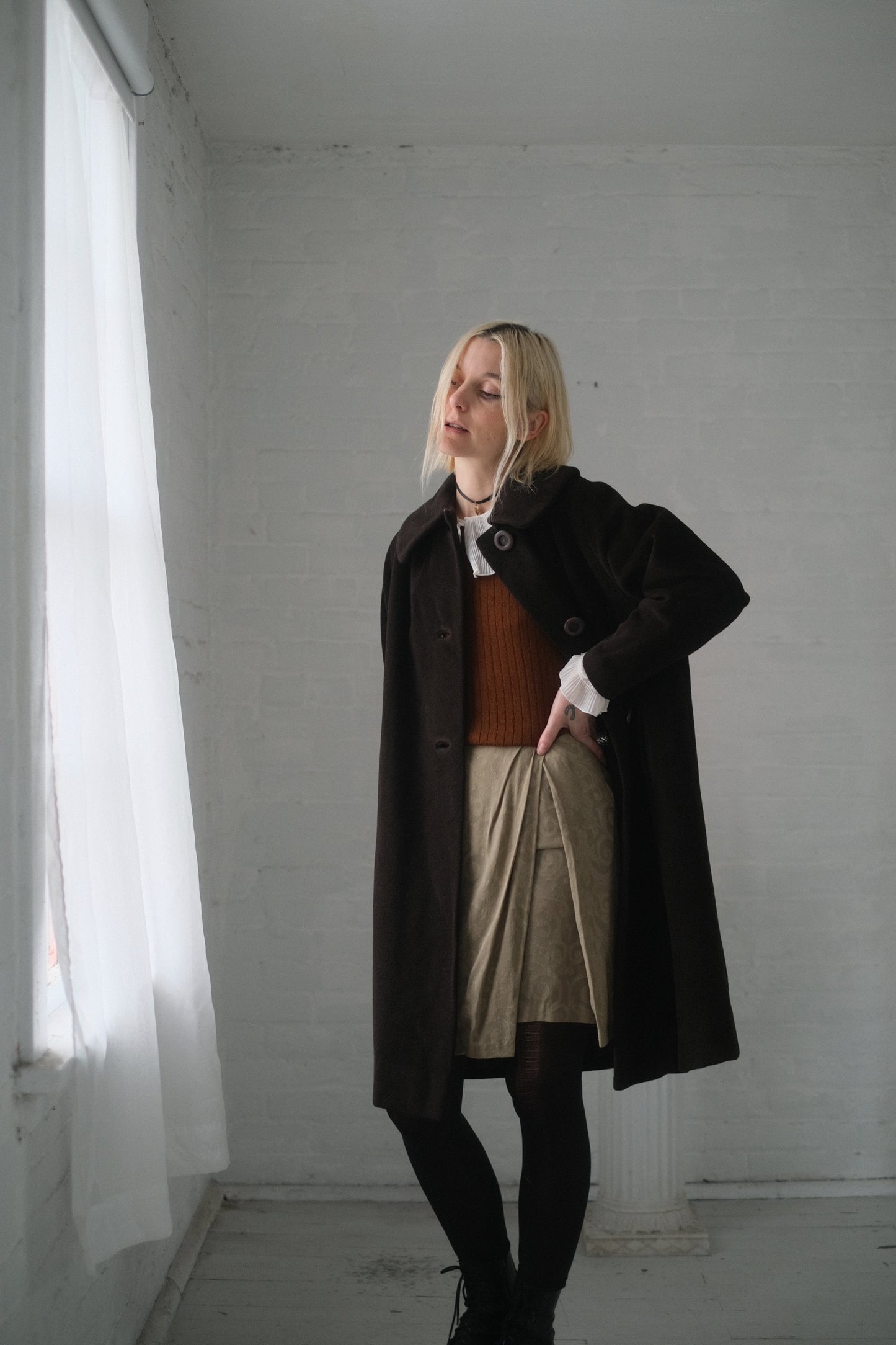 1950s Mocha Overcoat