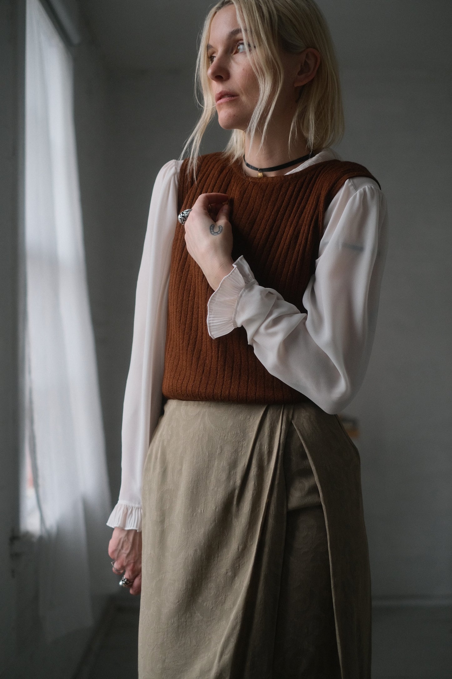 1990s Clove Knit Vest