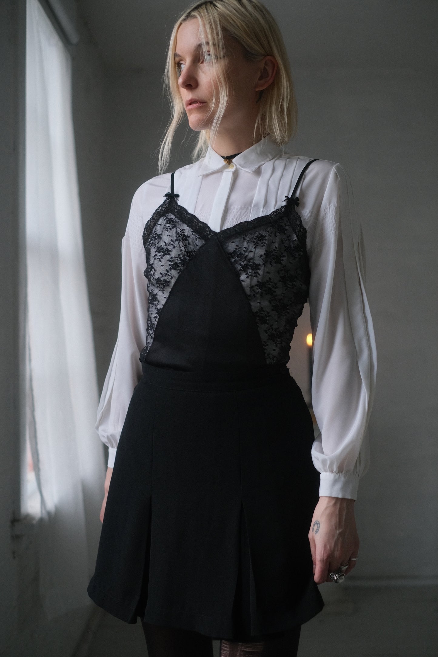 1980s Pleat Blouse