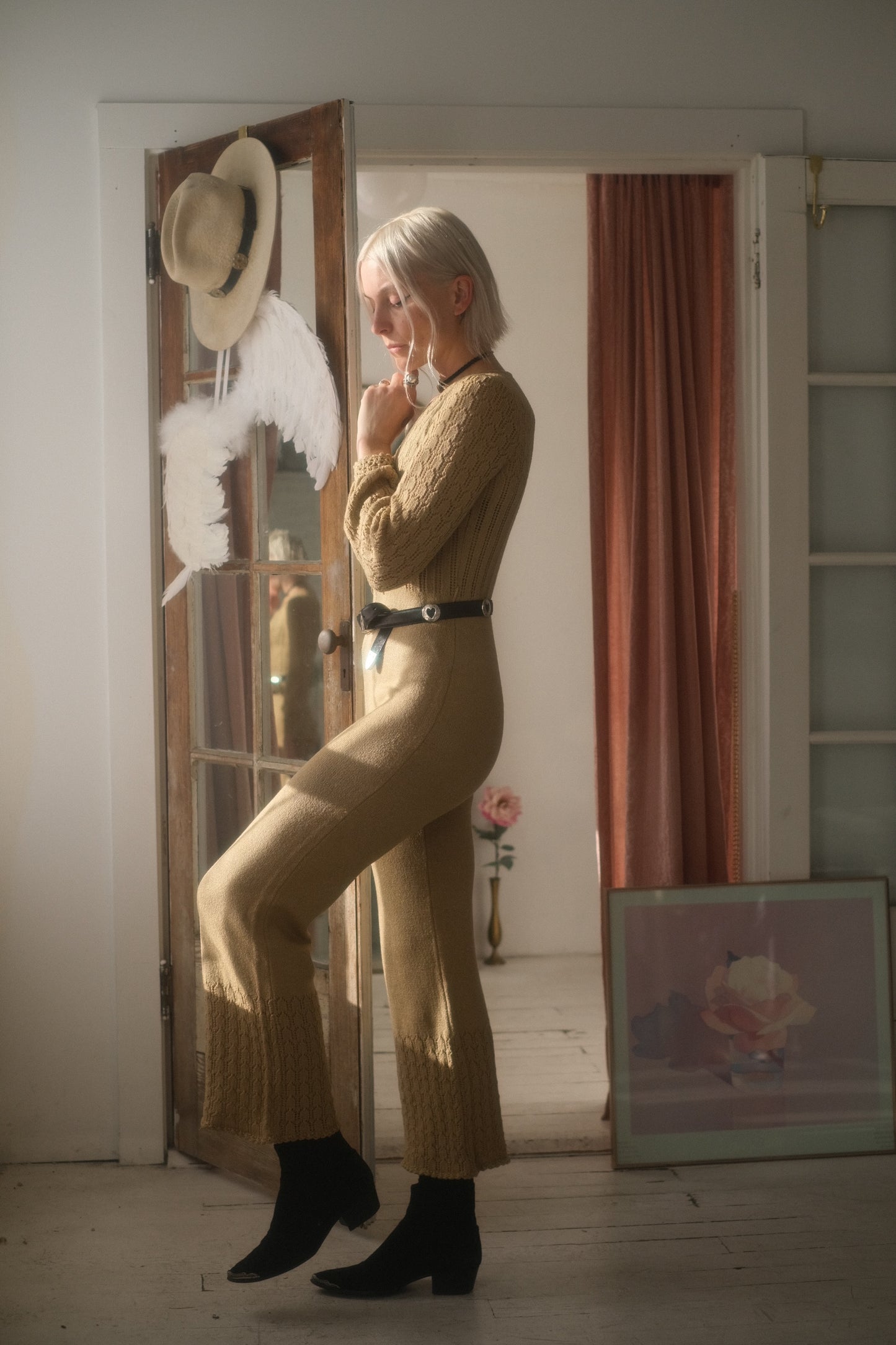 1980s Knit Jumpsuit