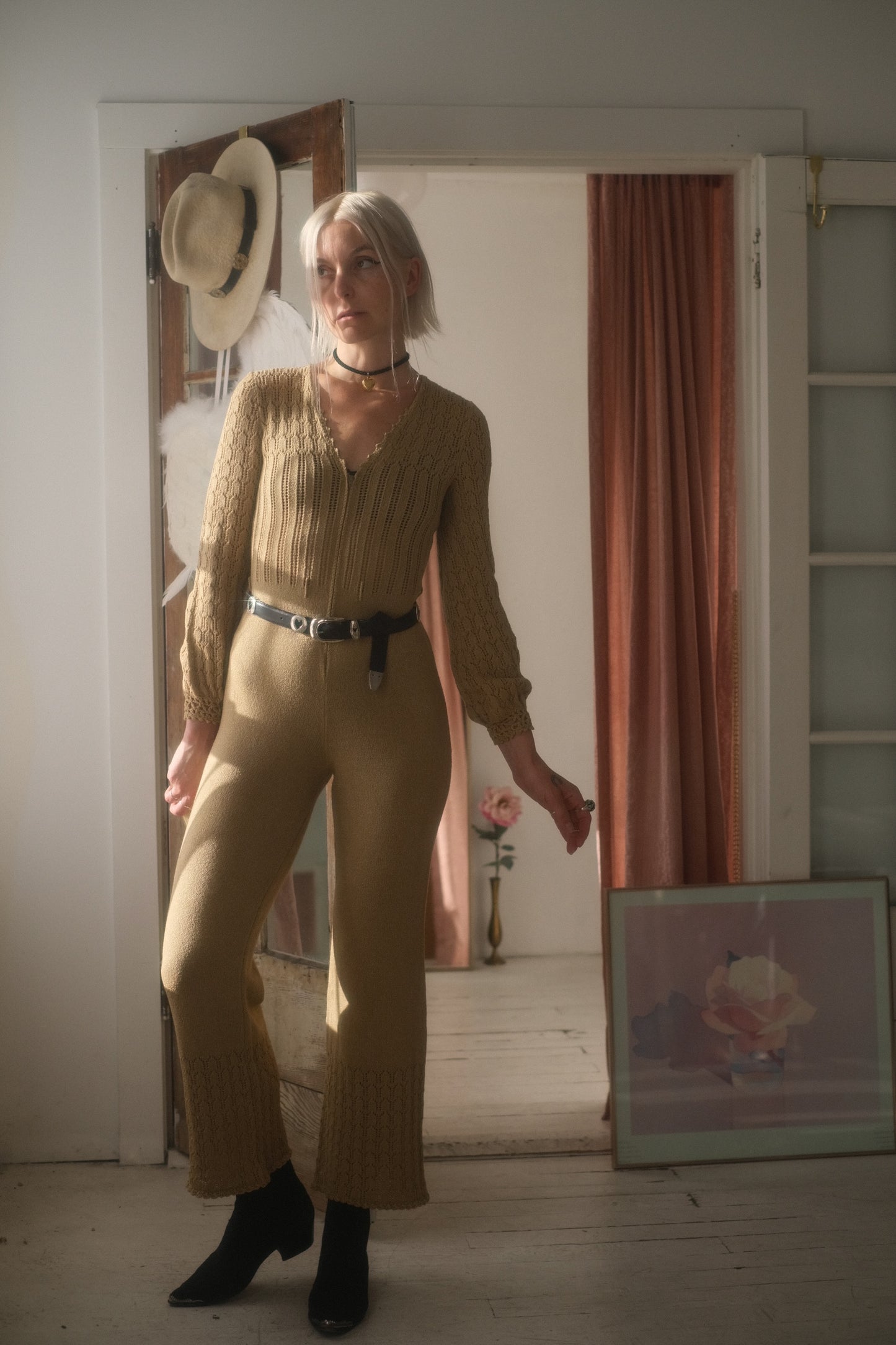 1980s Knit Jumpsuit
