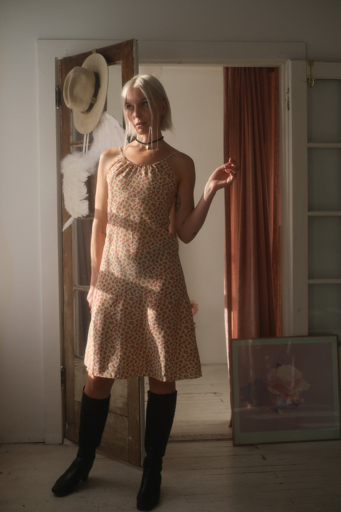 2000s Bouquet Halter Dress