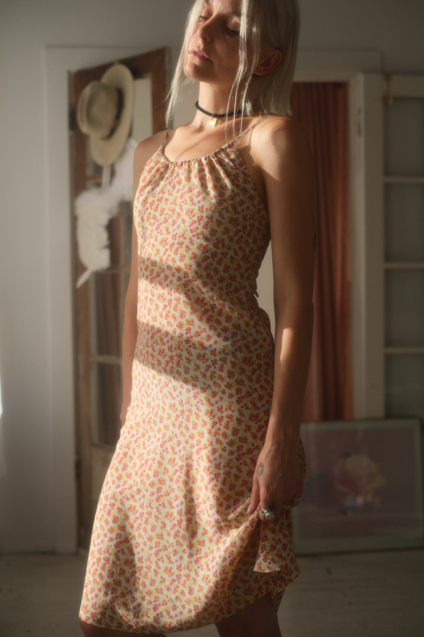 2000s Bouquet Halter Dress