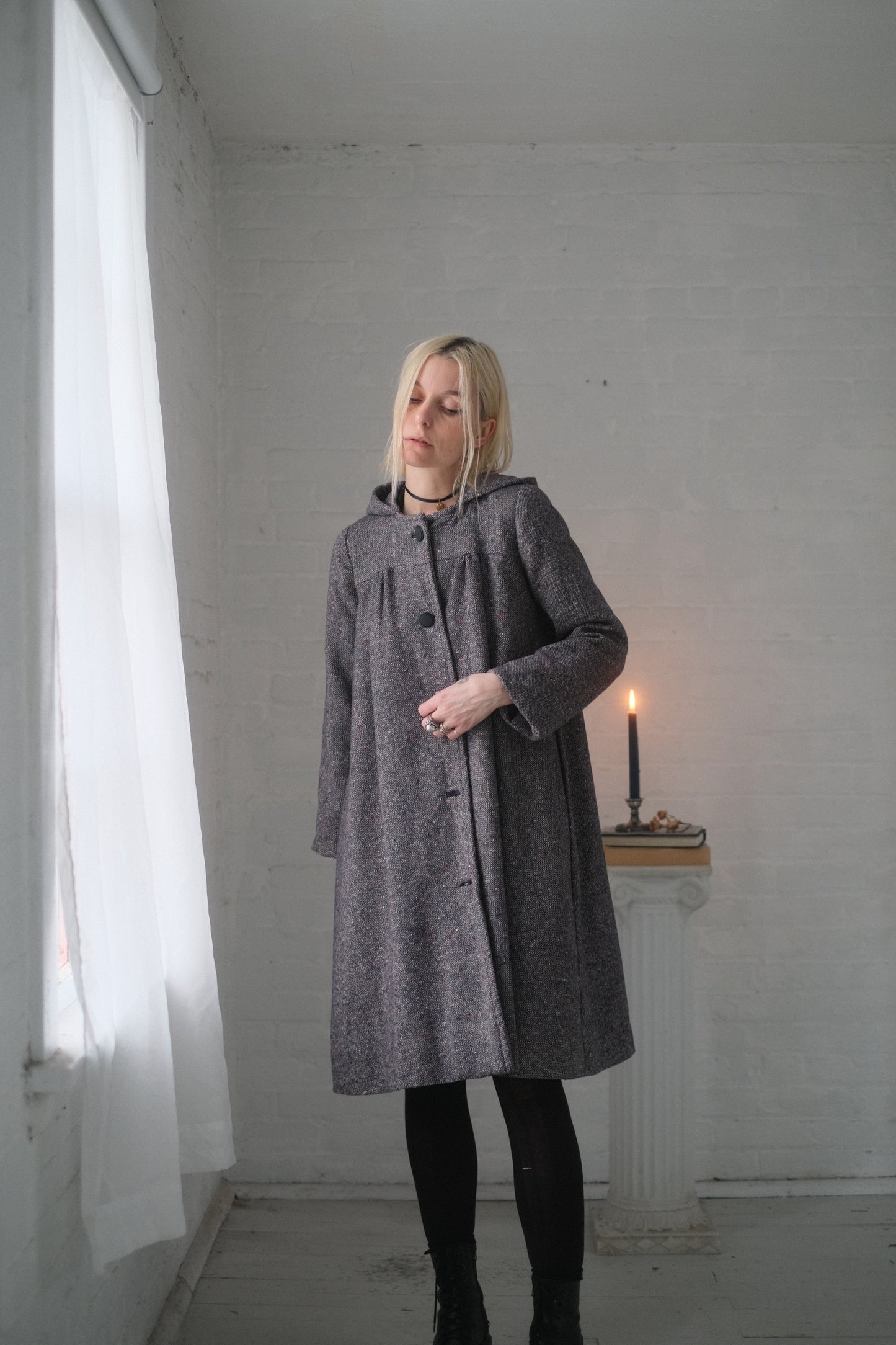 1970s Violet Tweed Coat