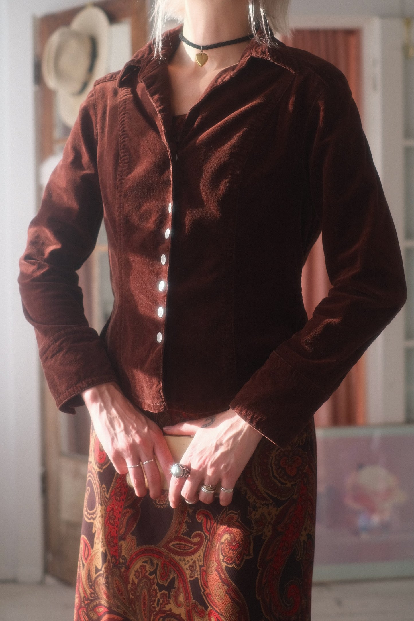 2000s Velvet Snap Jacket