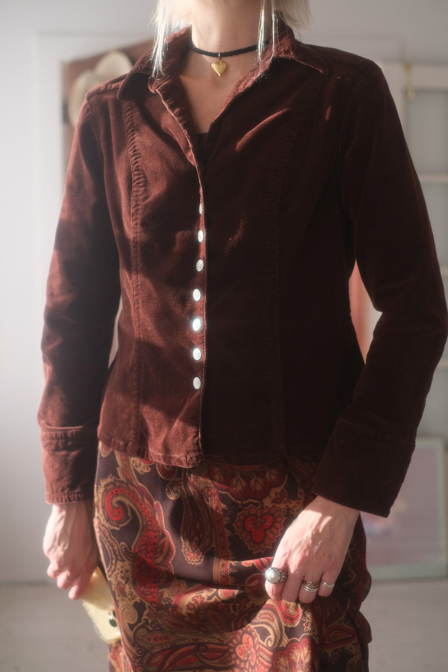 2000s Velvet Snap Jacket