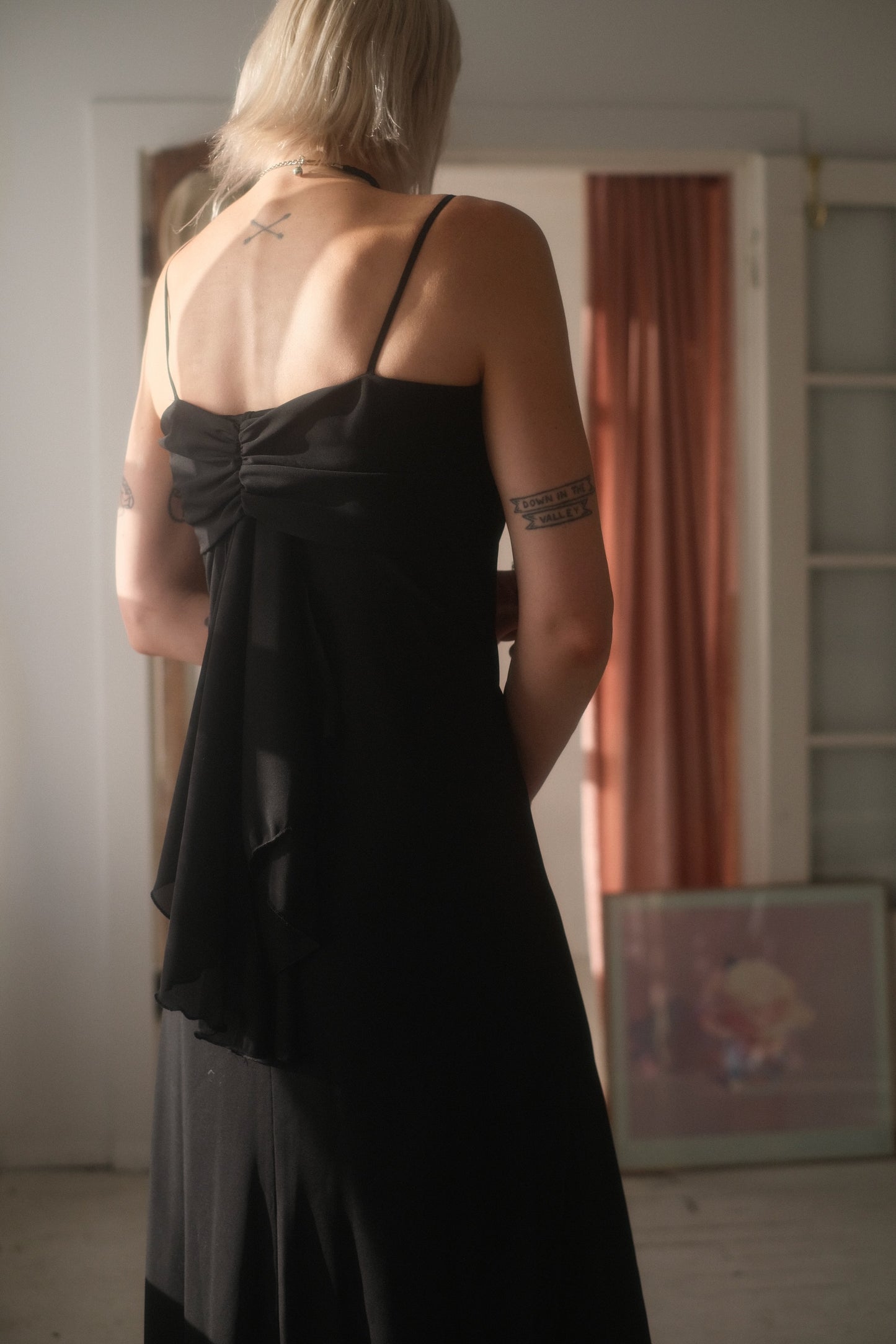 2000s Noir Veil Gown