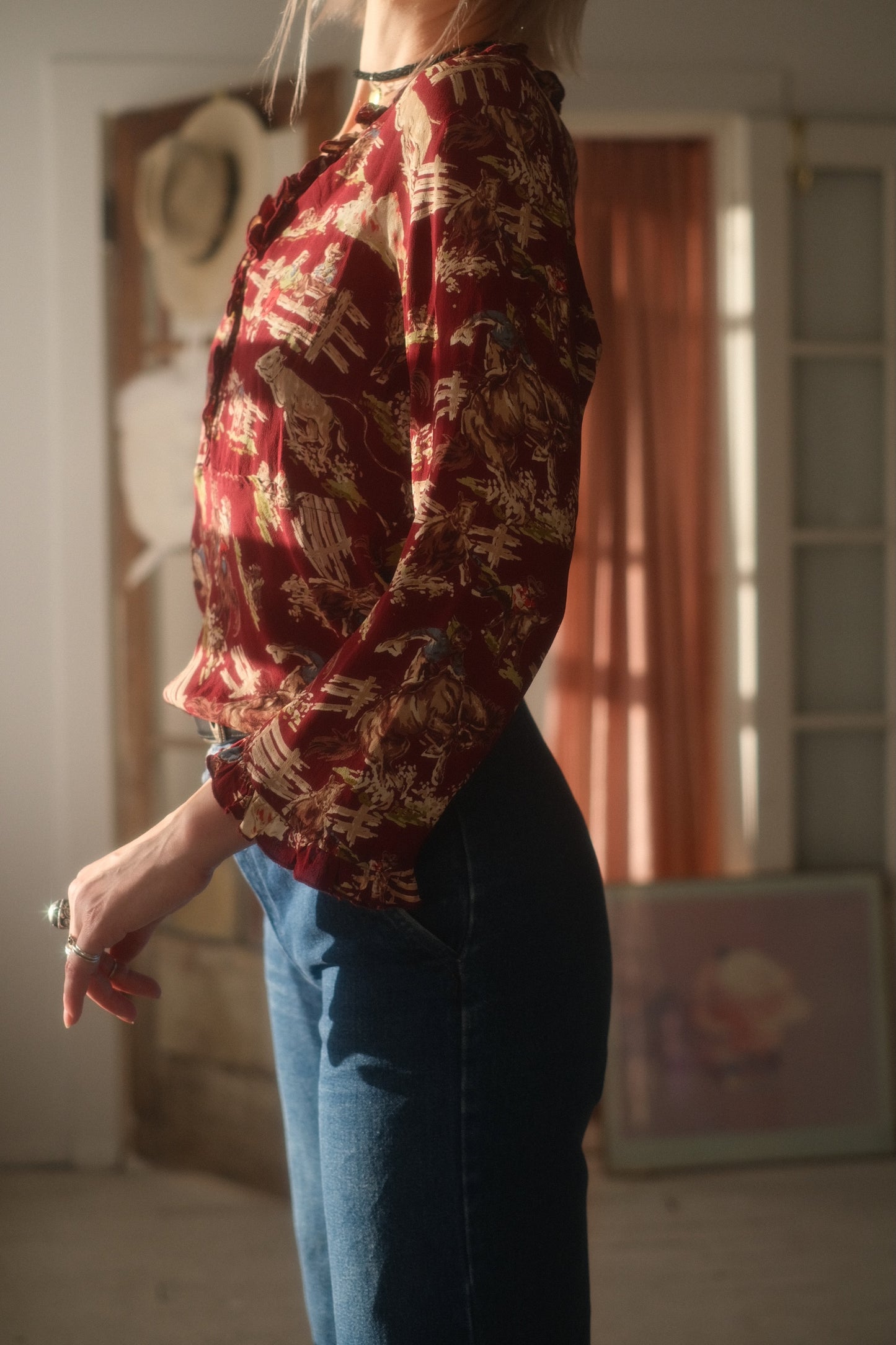 1990s Cowboy's Sweetheart Top