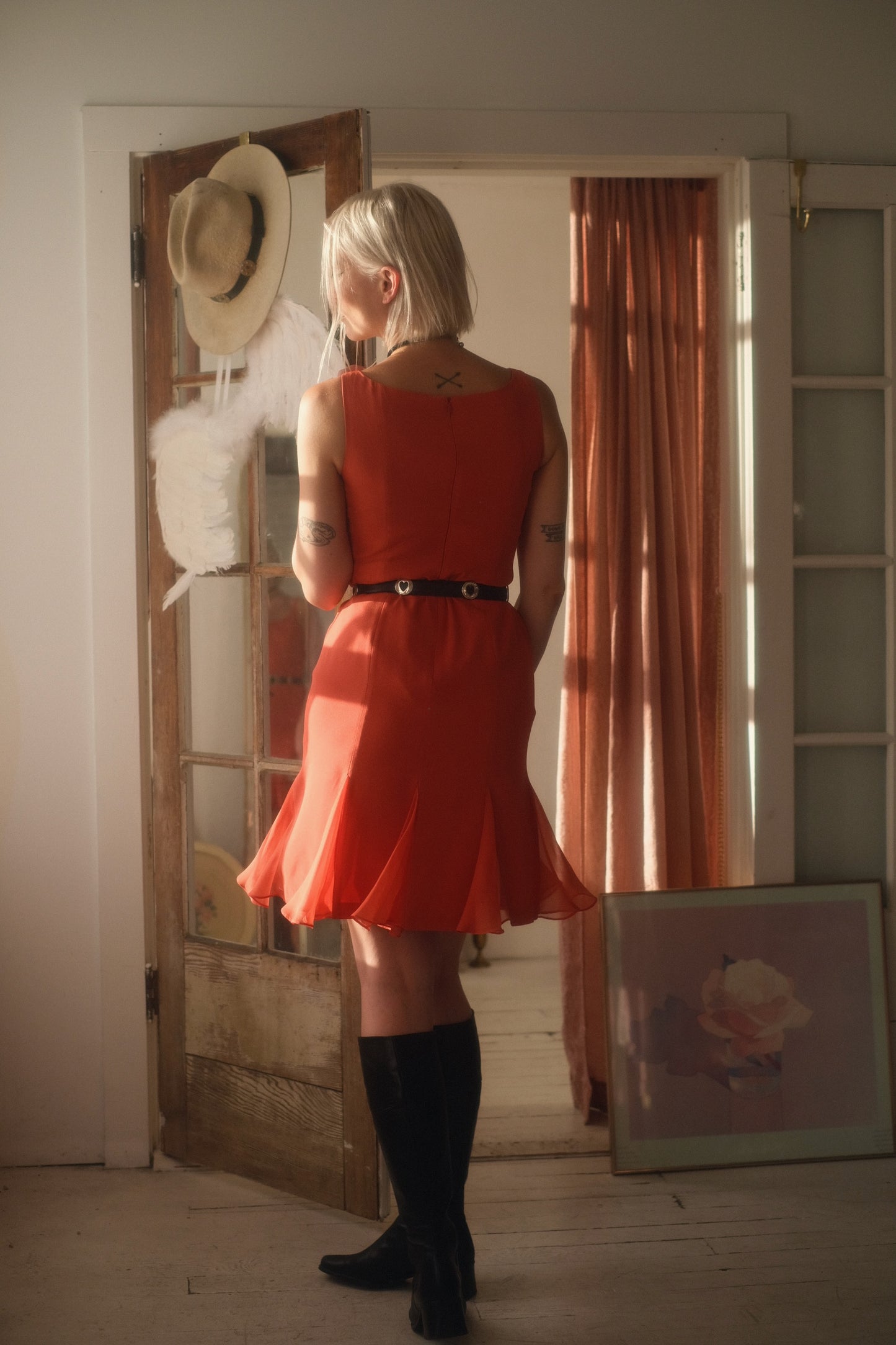 2000s Silk Coral Dress