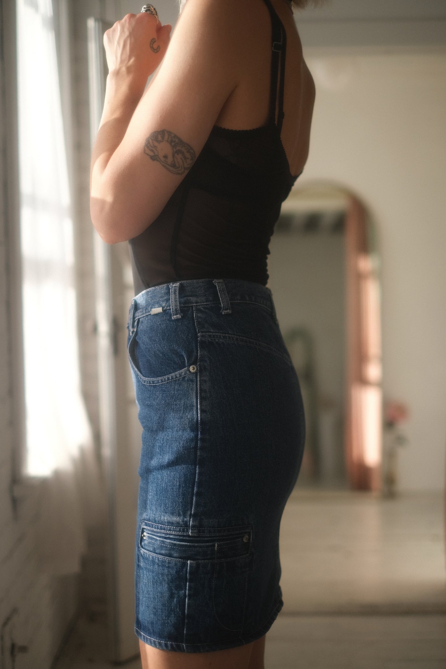 1980s Esprit Jean Skirt