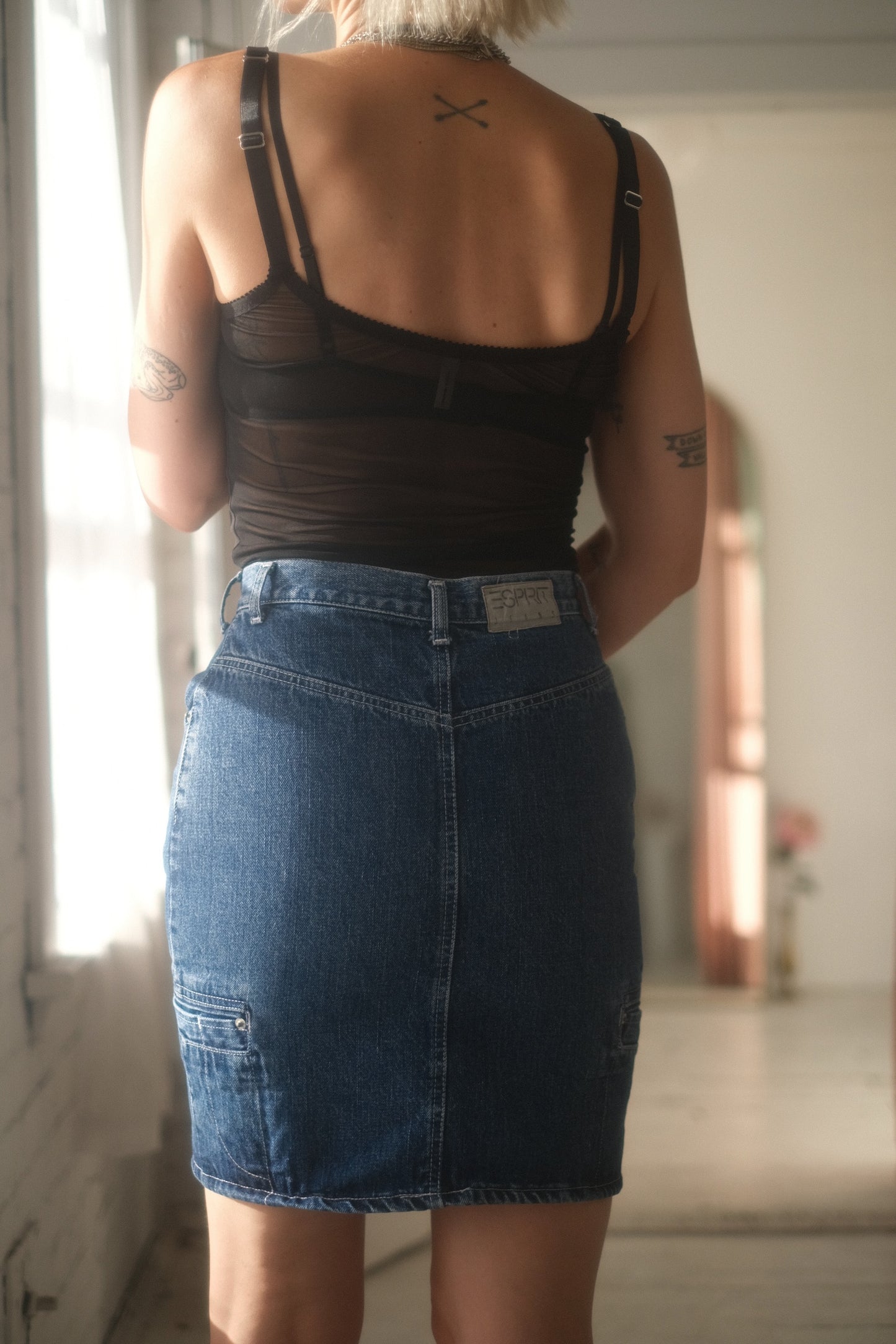 1980s Esprit Jean Skirt