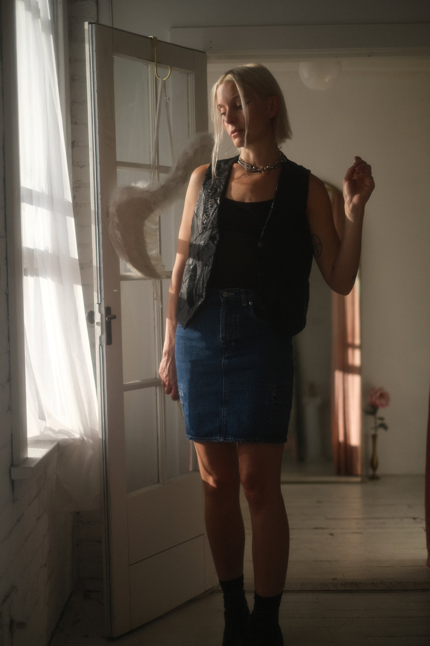 1980s Patchwork Leather Vest