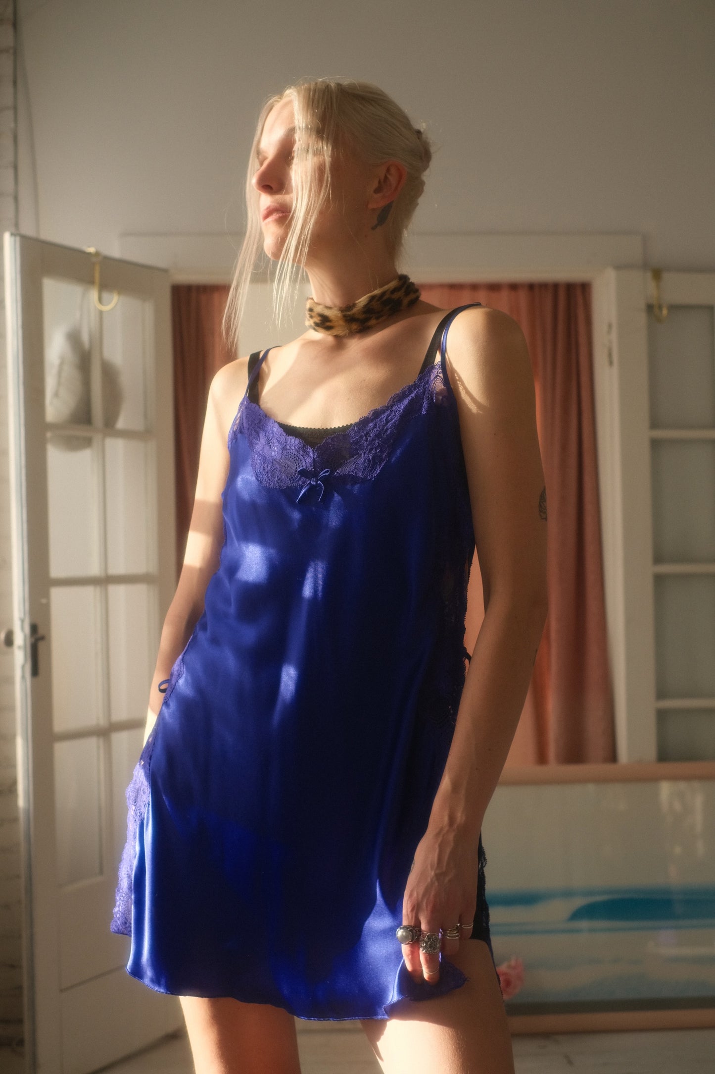 2000s Sapphire Slip Dress