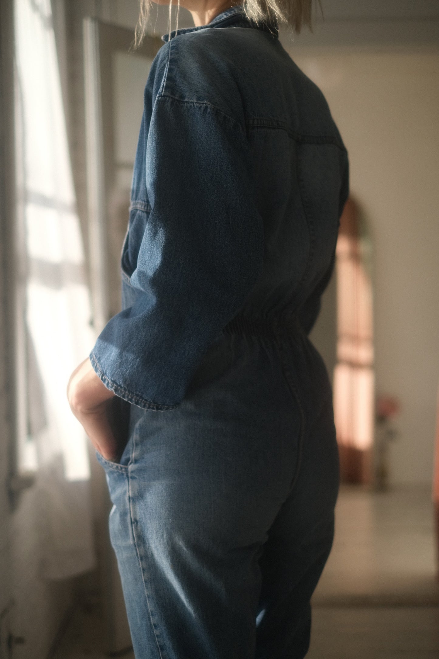 1980s Denim Jumpsuit