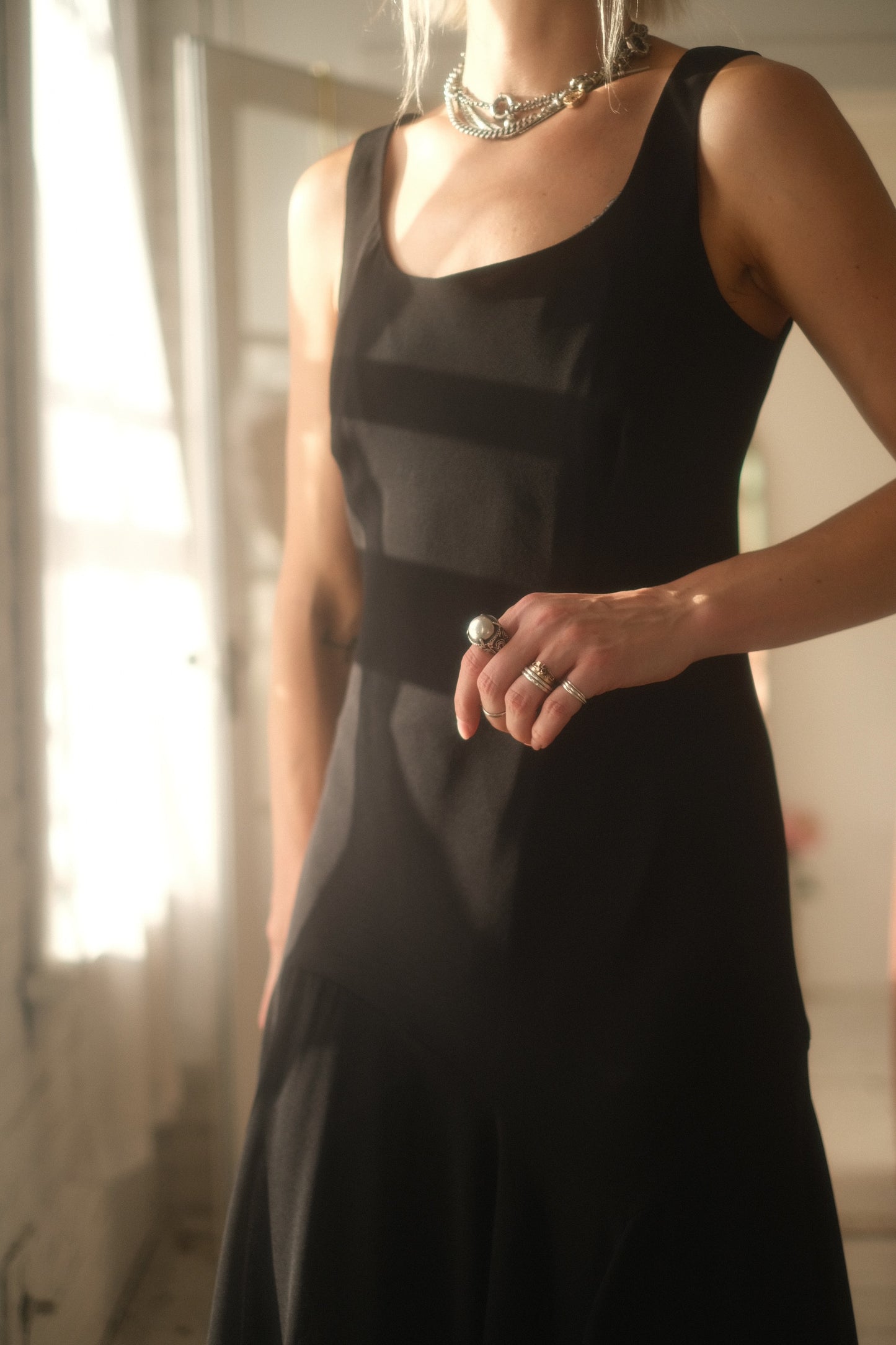 1990s Ruffled Dress