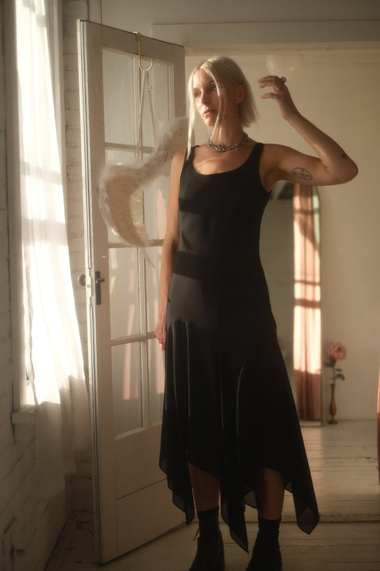1990s Ruffled Dress