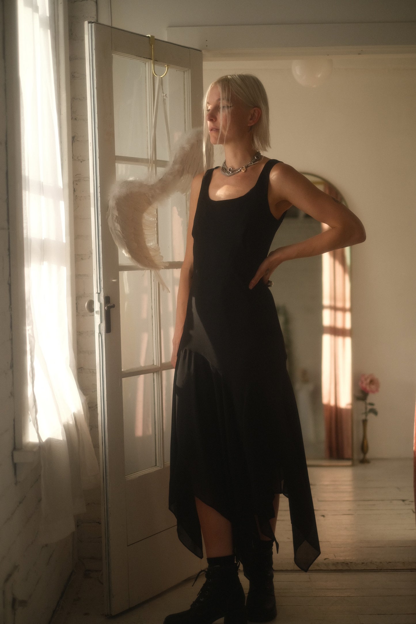 1990s Ruffled Dress