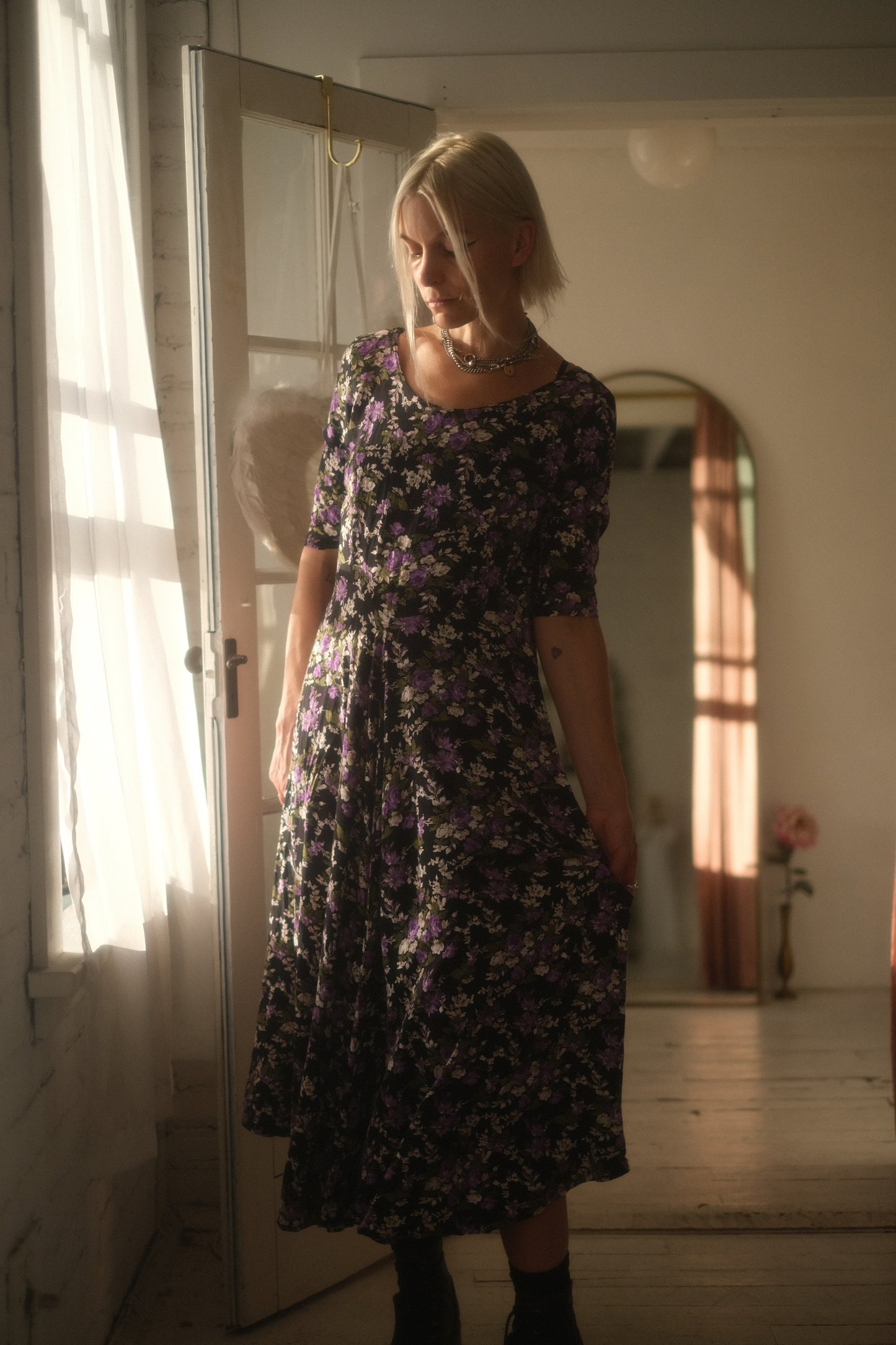 1990s Violet Dress