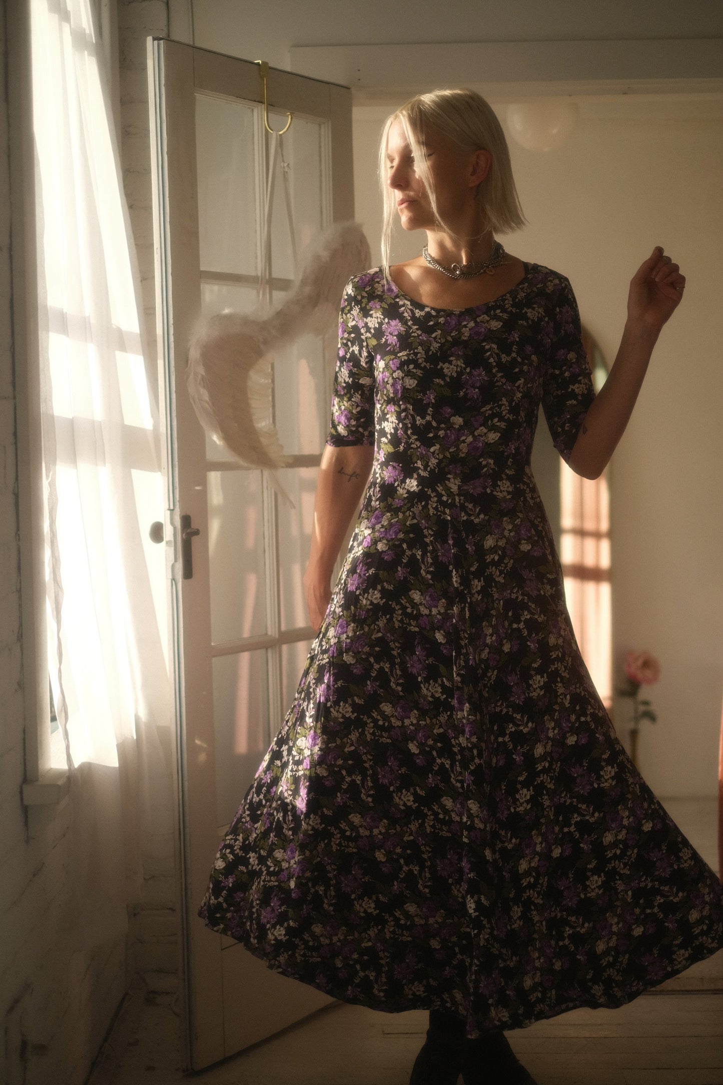 1990s Violet Dress